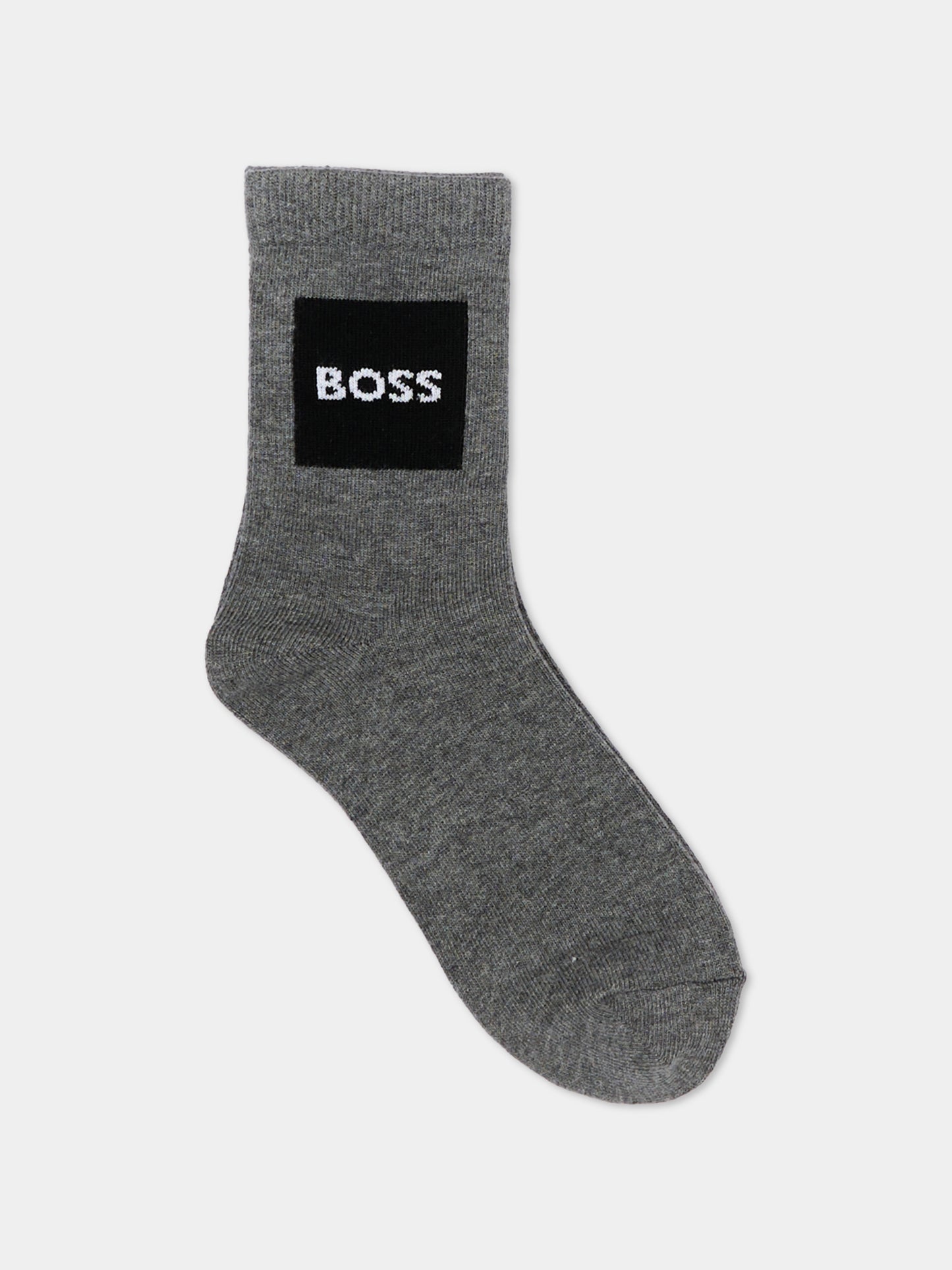 Calzini multicolor per bambino con logo,Boss,J53152 10P