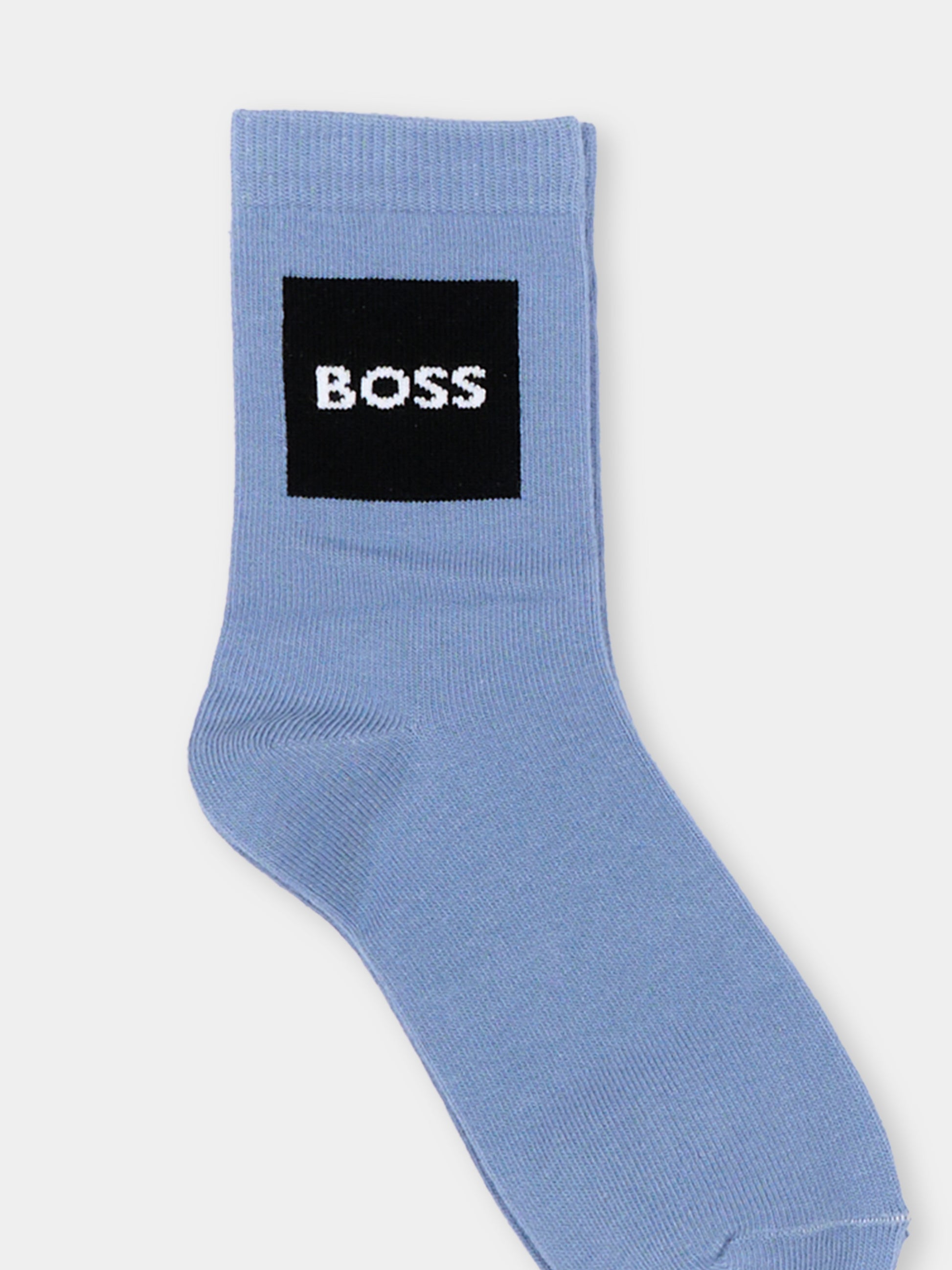 Calzini multicolor per bambino con logo,Boss,J53152 881