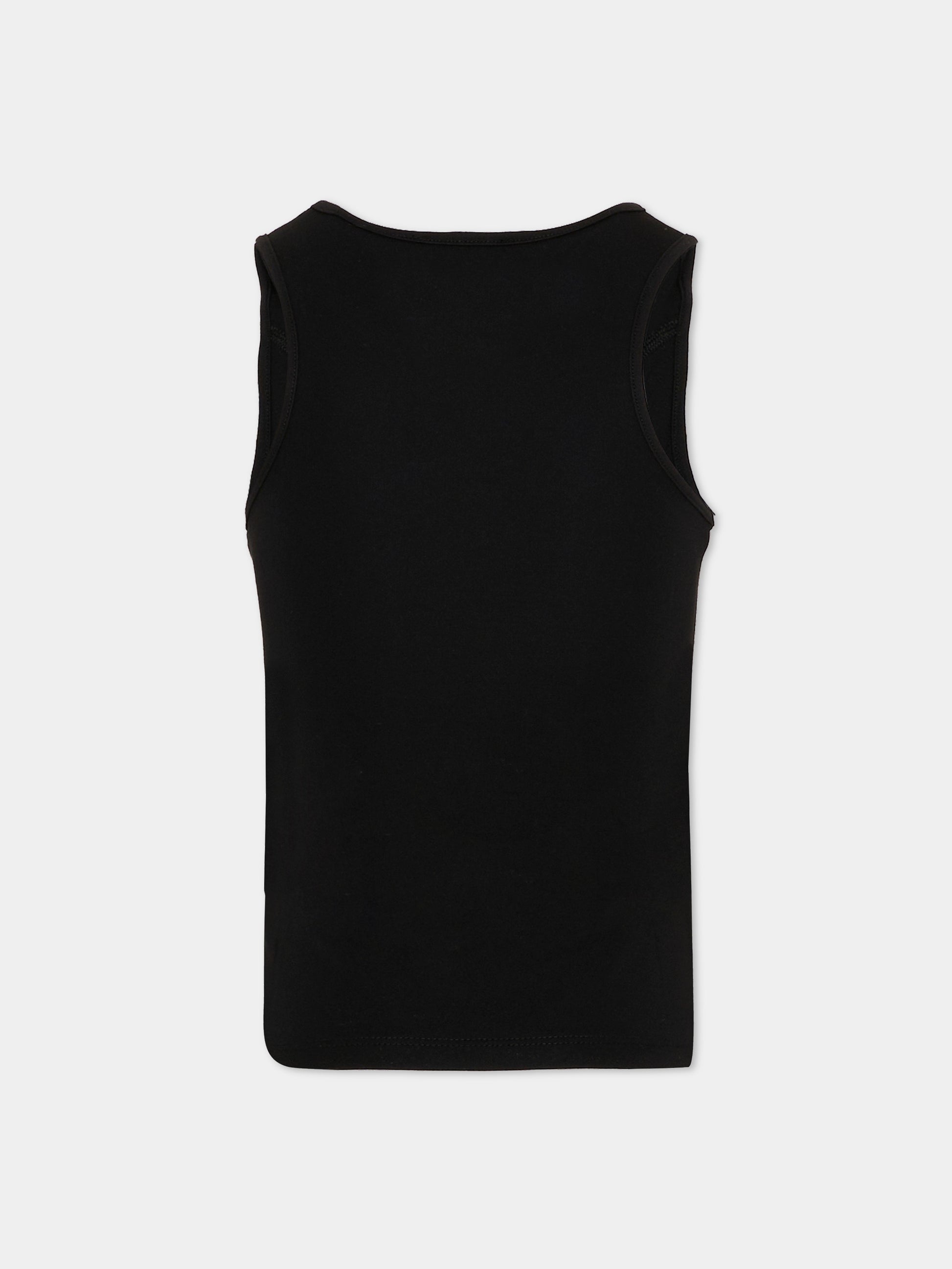 Completo sportivo nero per bambina con logo,Dkny,D62569 N50