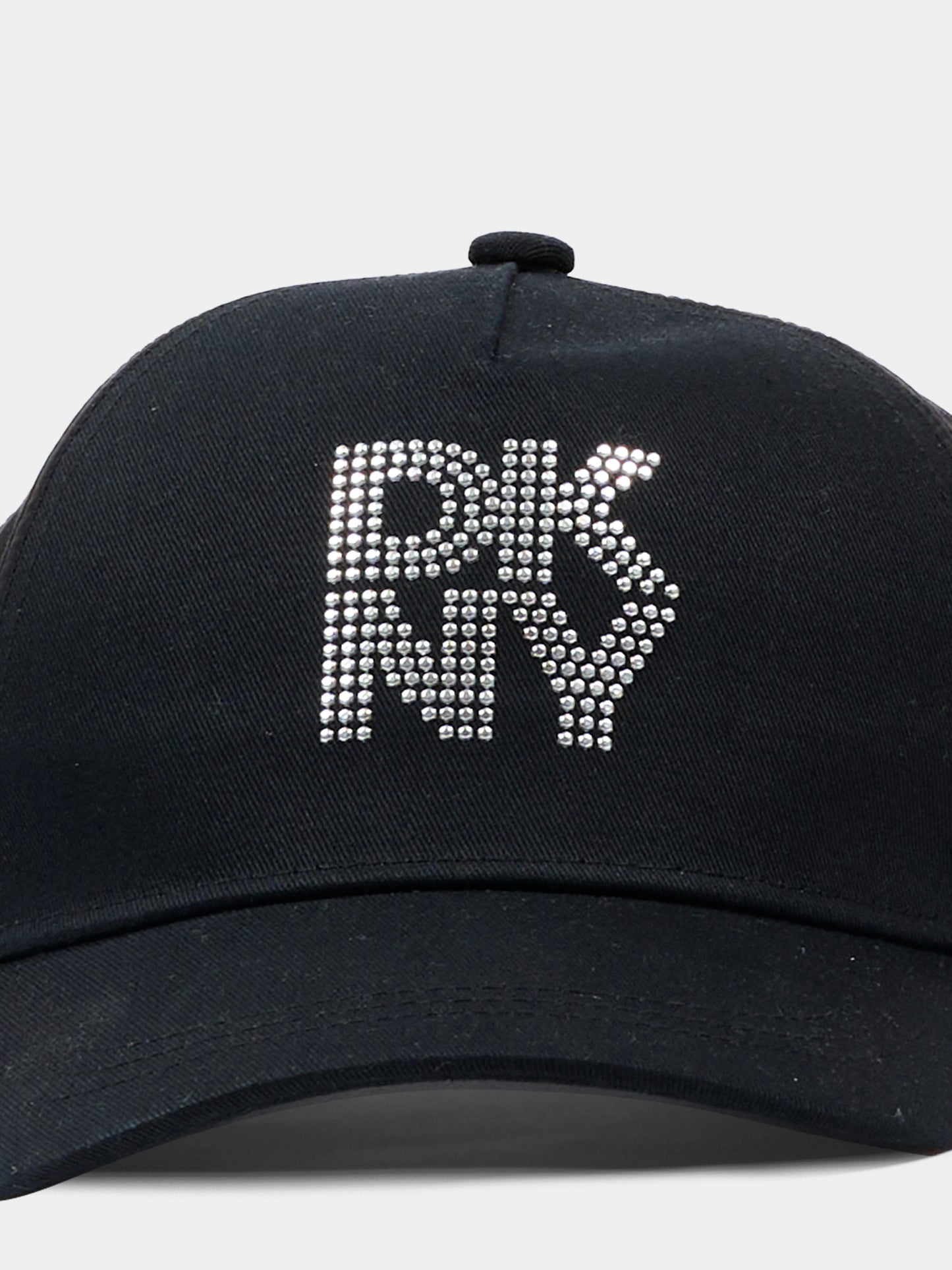 Cappello con visiera nero per bambina con logo,Dkny,D62642 09B