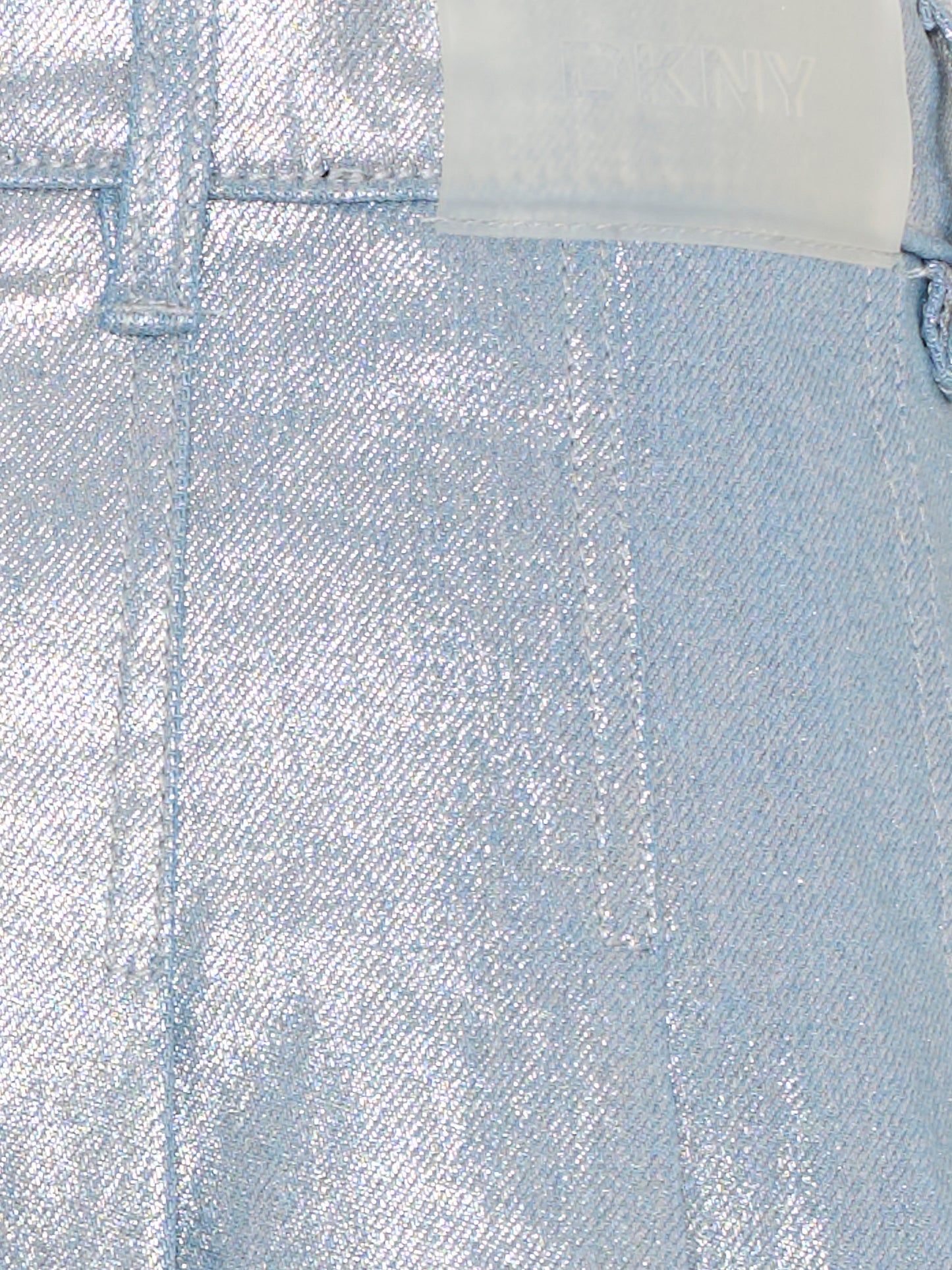 Gonna argento per bambina con logo,Dkny,D62693 016