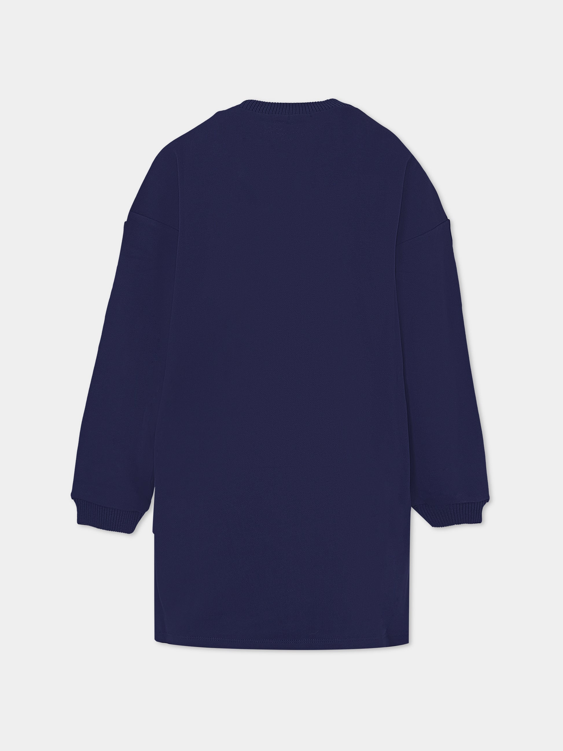 Vestito blu per bambina con cuori,Billieblush,U20509 85T