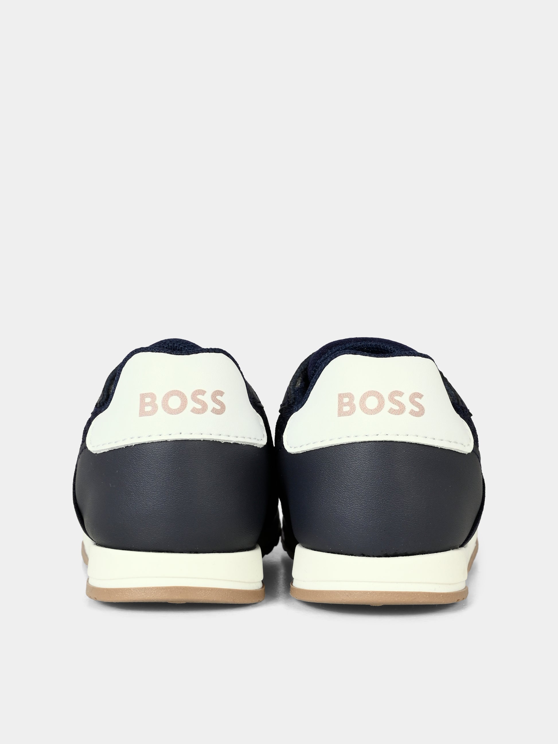 Sneakers blu per neonato e bambino con logo,Boss,J51335 849