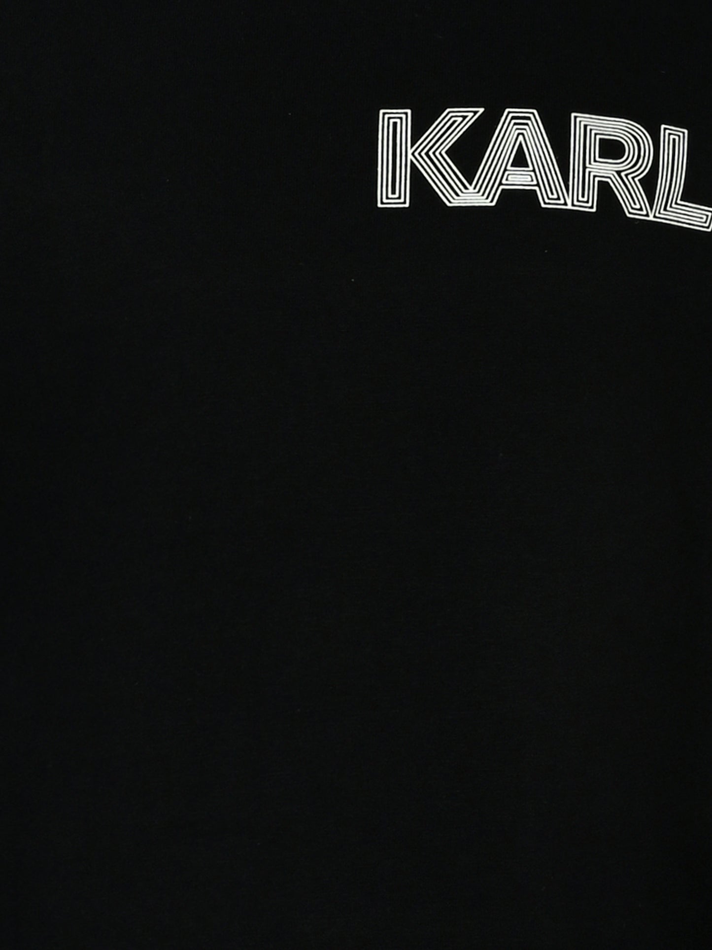 T-shirt nera per bambino con Karl Lagerfeld,Karl Lagerfeld Kids,Z30243 09B