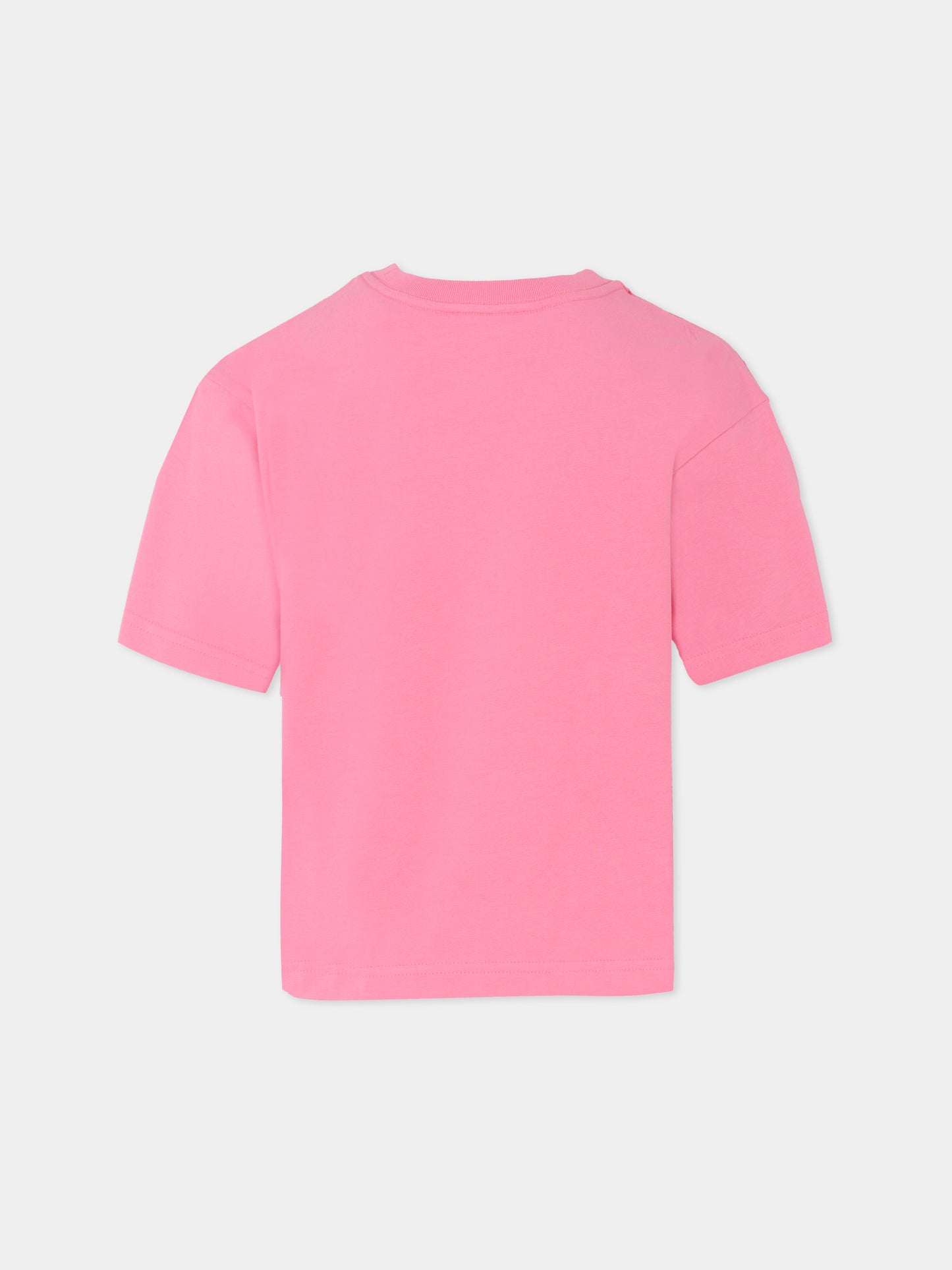 T-shirt rosa per bambina con logo,Marc Jacobs,W60280 490