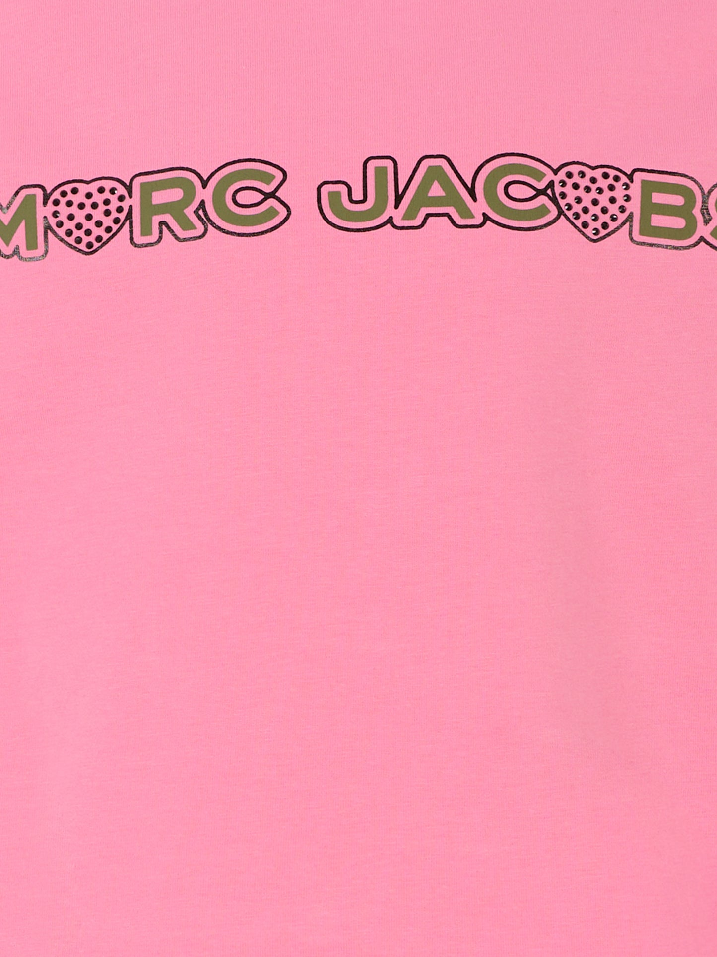 T-shirt rosa per bambina con logo,Marc Jacobs,W60280 490
