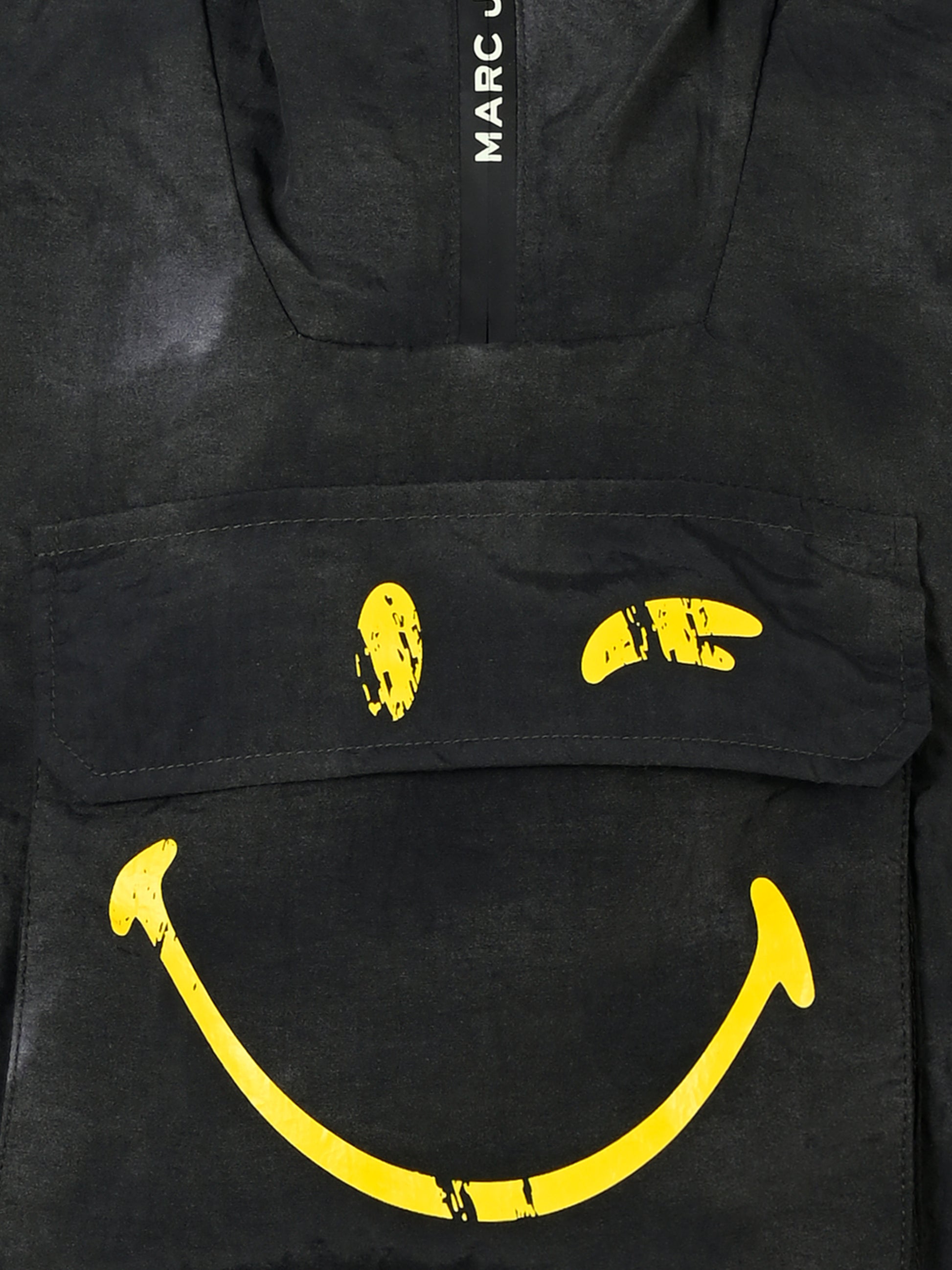 Giacca a vento nera per bambino con smile,Marc Jacobs,W60298 09B