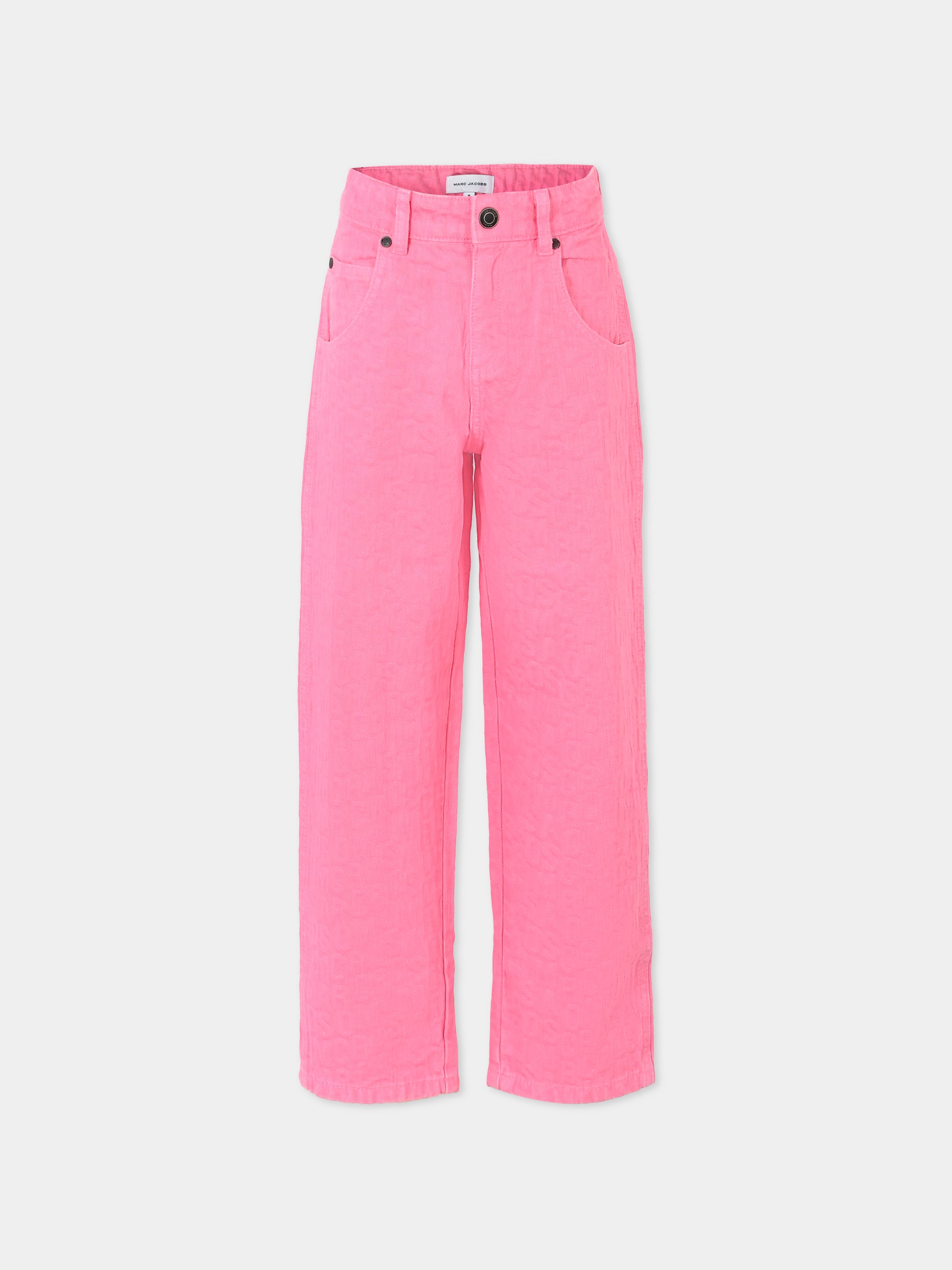 Pantaloni rosa per bambina con logo,Marc Jacobs,W60309 490