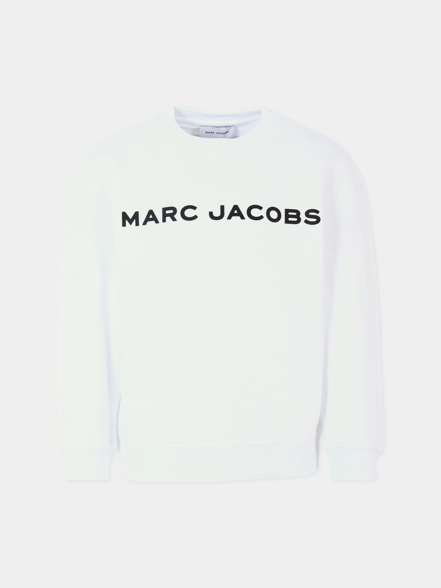Felpa bianca per bambini con logo,Marc Jacobs,W60319 10P