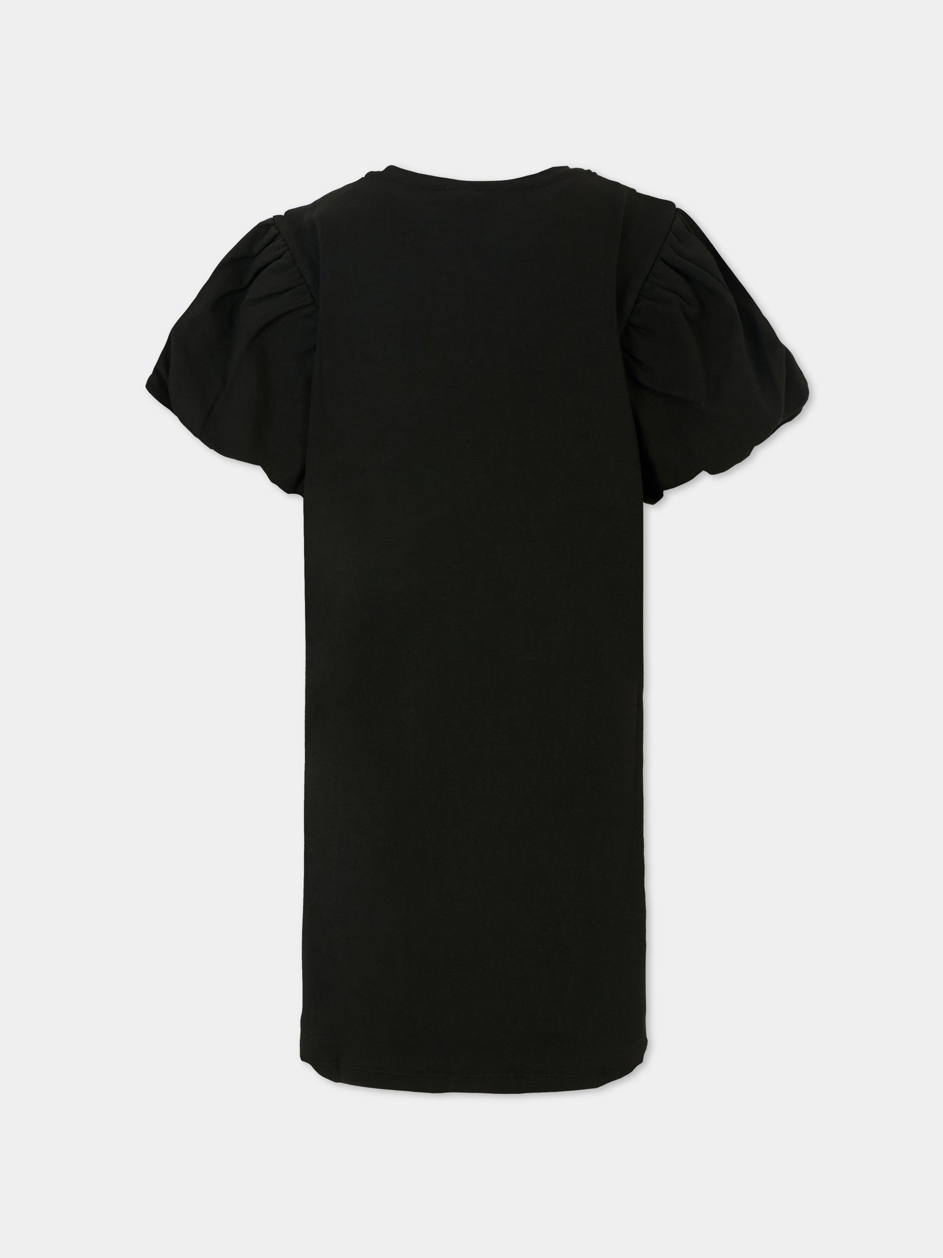 Vestito nero per bambina con stampa borsa,Marc Jacobs,W60385 09B