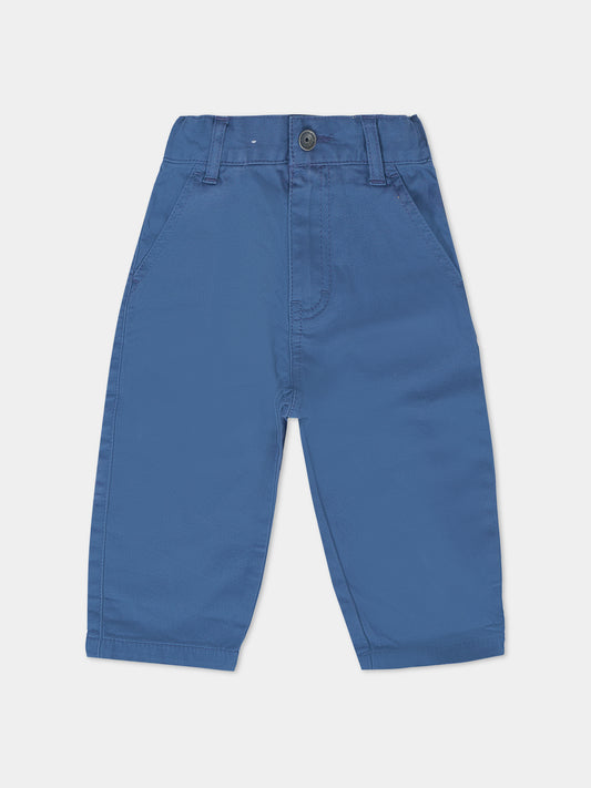 Pantaloni blu per neonato con patch,Timberland,T60274 827