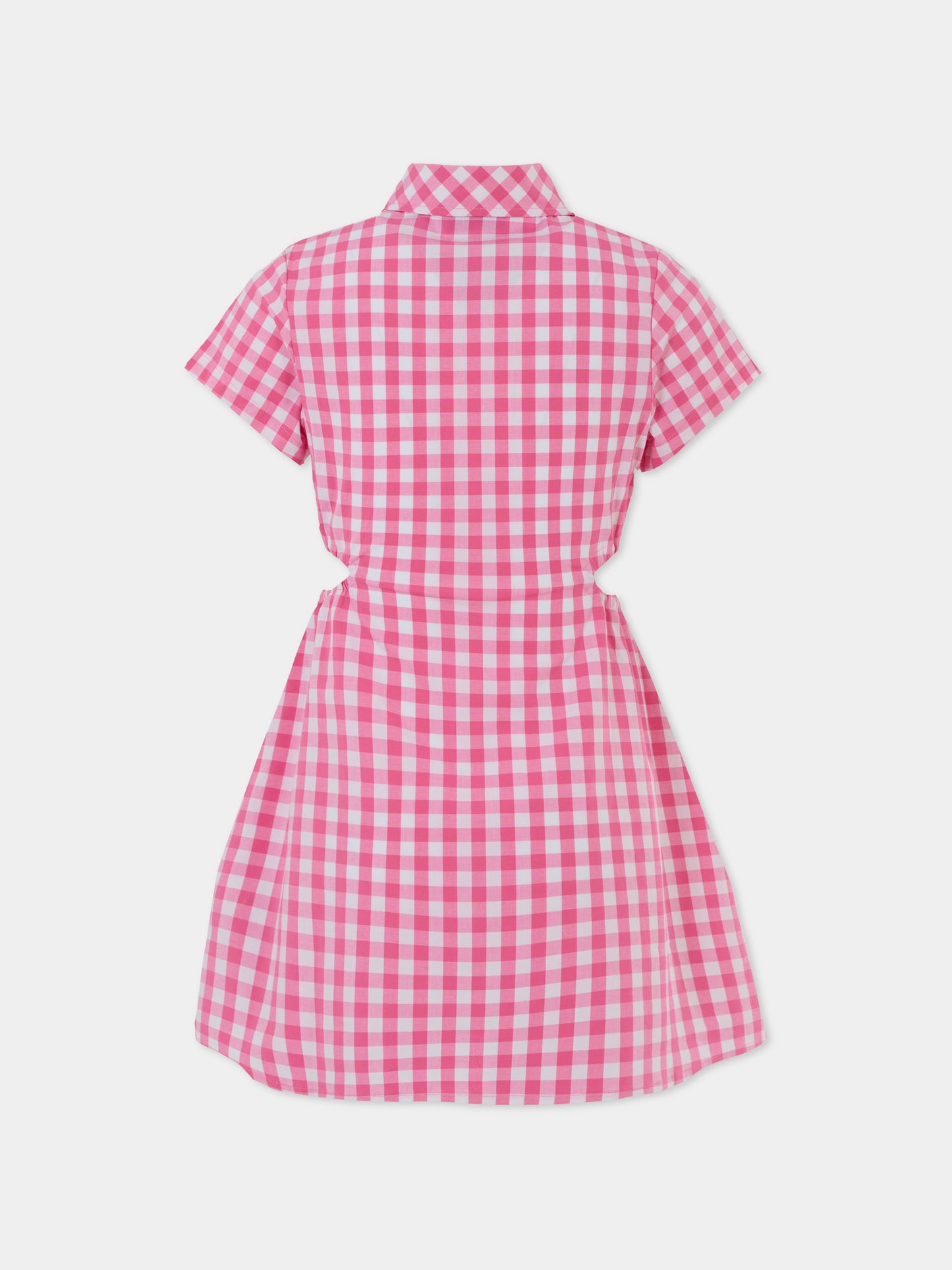 Vestito rosa per bambina con Teddy Bear,Moschino Kids,HDV0G0 LME04 83541