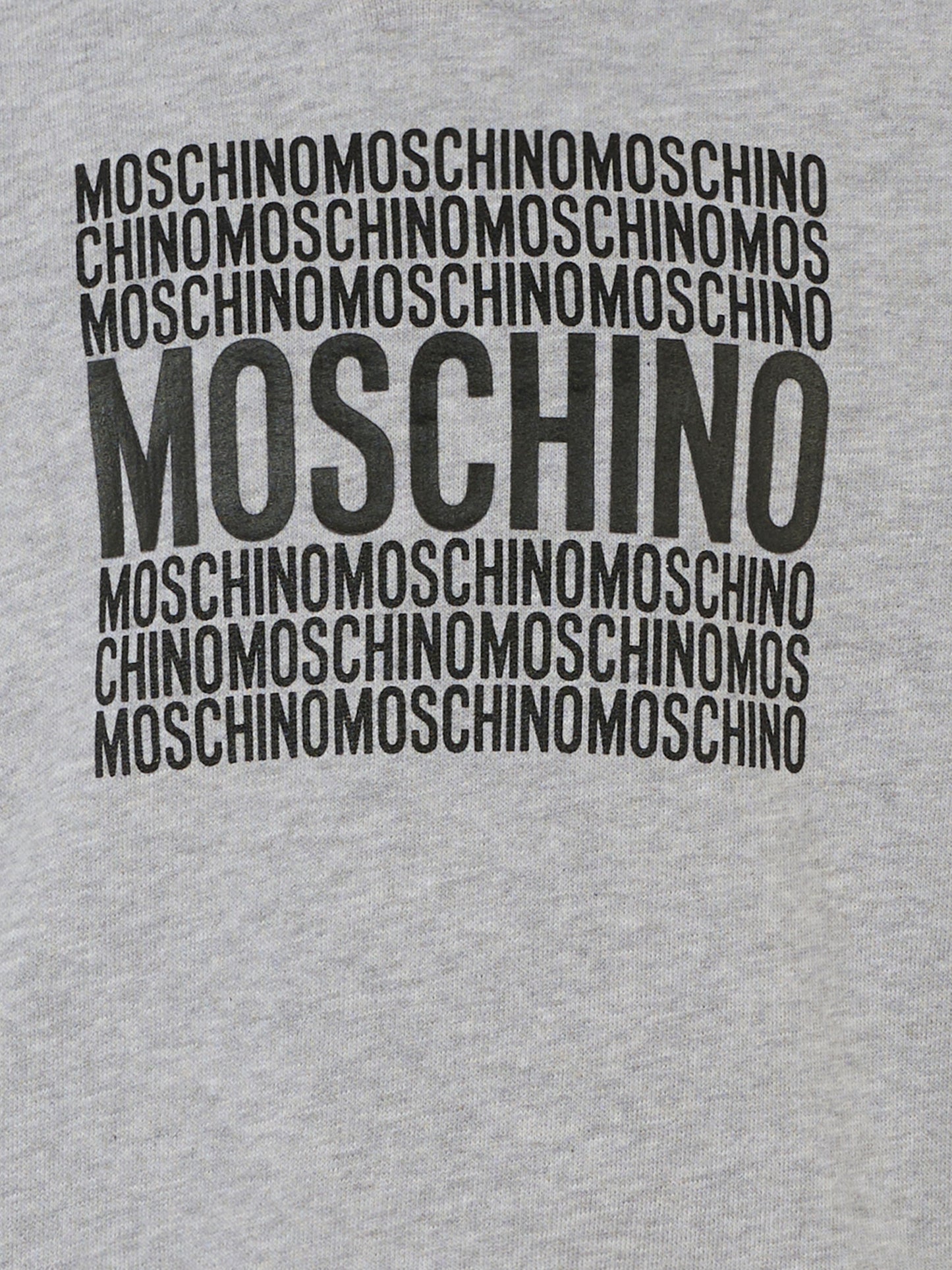 Felpa grigia per bambini con logo,Moschino Kids,HUF08T LCA74 60926