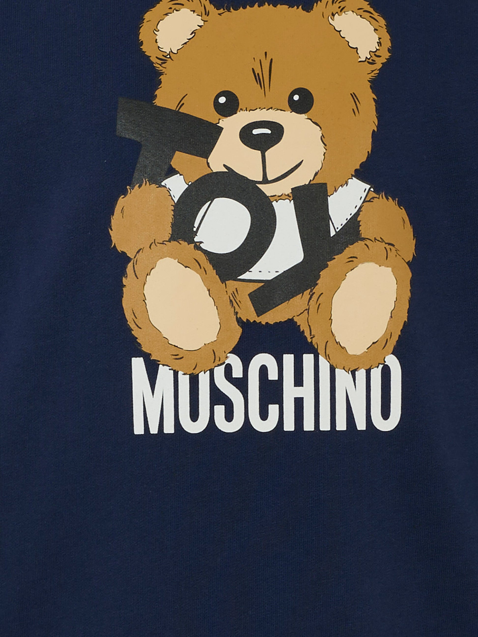 Felpa blu per bambino con Teddy Bear,Moschino Kids,HUF08V LCA19 40016