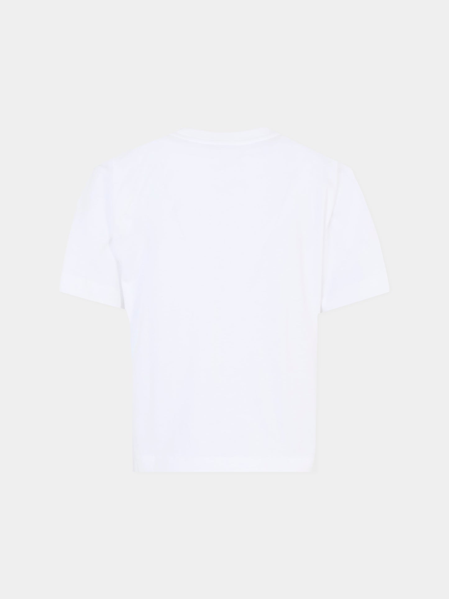 T-shirt bianca per bambino con Teddy Bear e motocicletta,Moschino Kids,HUM054 LAA23 10101