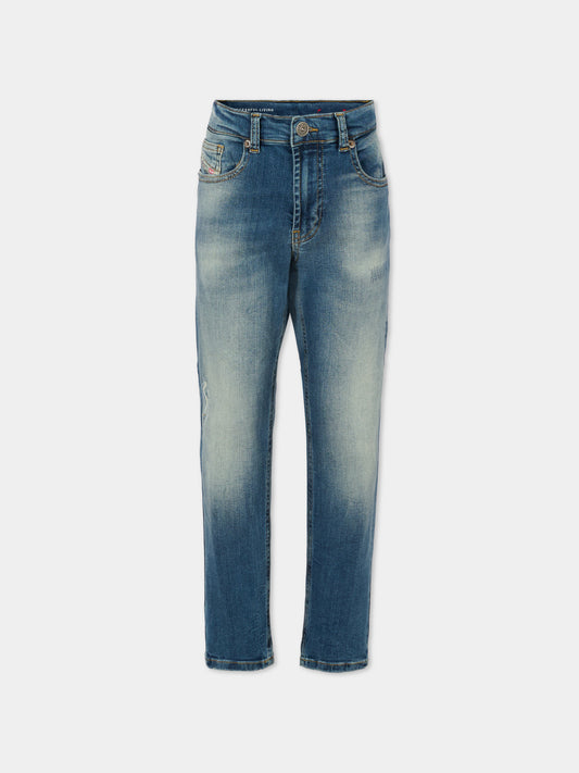 Jeans denim per bambino con logo,Diesel,J00981 KXBNR K01