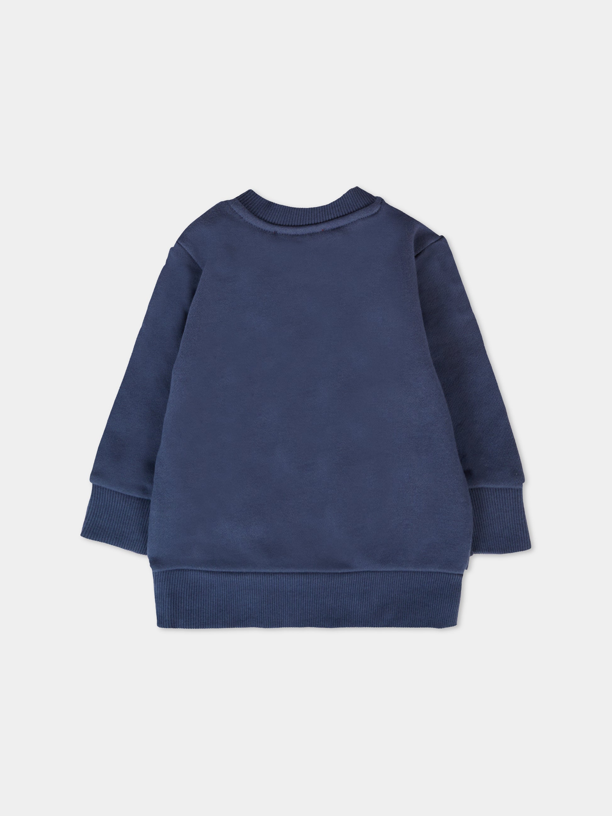 Felpa blu per neonato con logo,Diesel,K00631 KYAQK K8AT