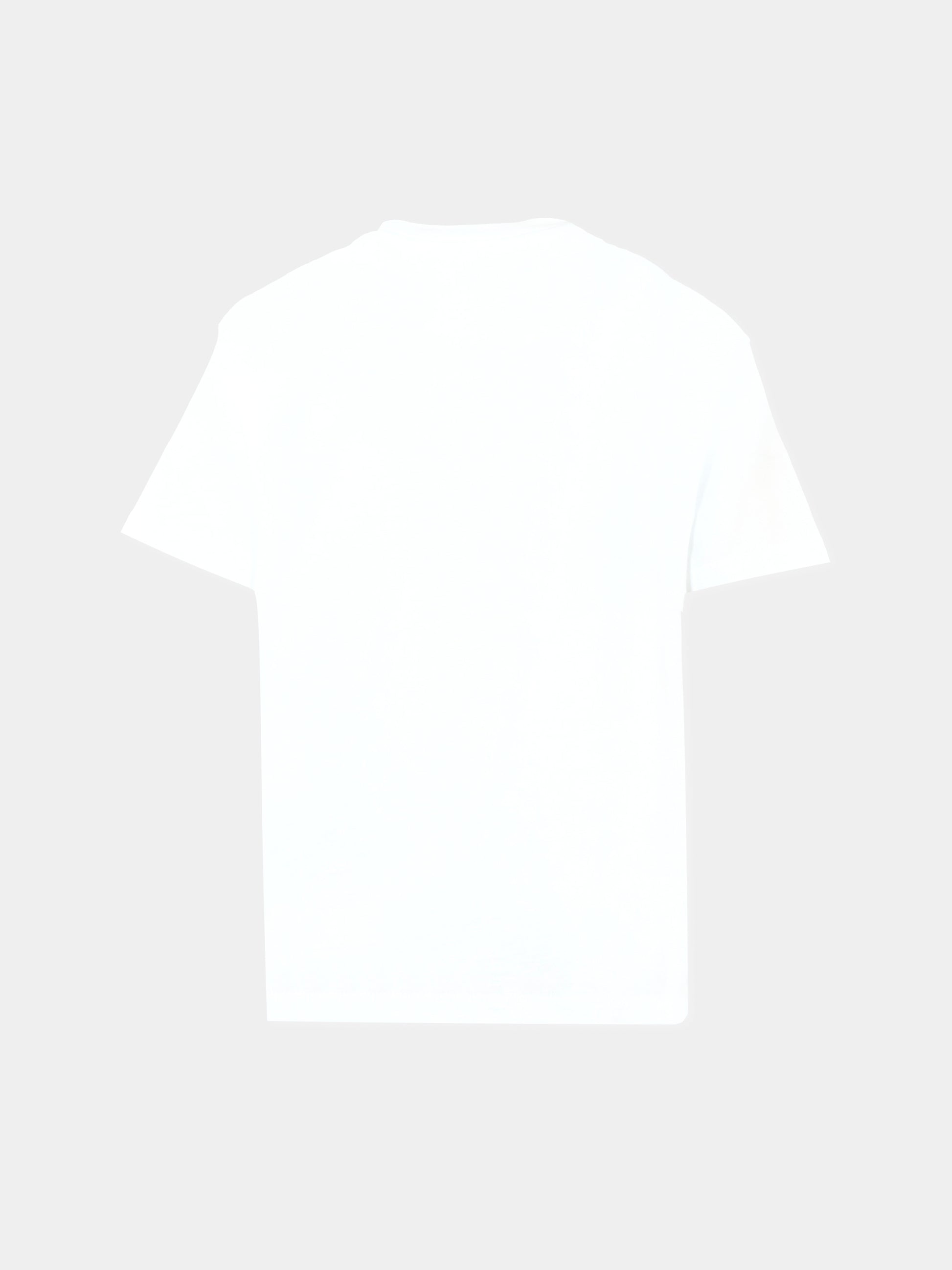 T-shirt bianca per bambina con fiore giallo,Msgm Kids,S5MSJGTH120 001