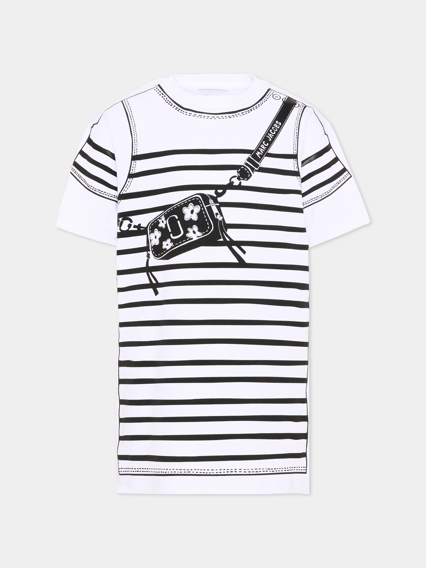 Vestito multicolor per bambina con stampa borsa,Marc Jacobs,W60715 10P