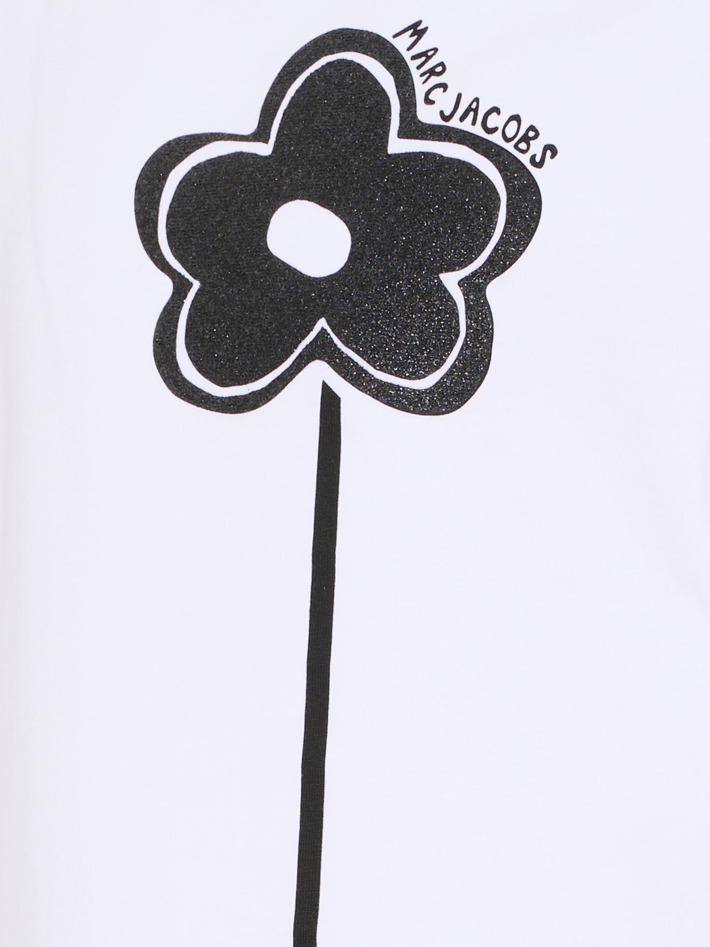 T-shirt bianca per bambina con margherita,Marc Jacobs,W60735 10P