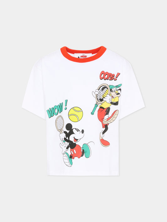 T-Shirt bianca per bambino con stampa Disney,Marc Jacobs,W60767 10P