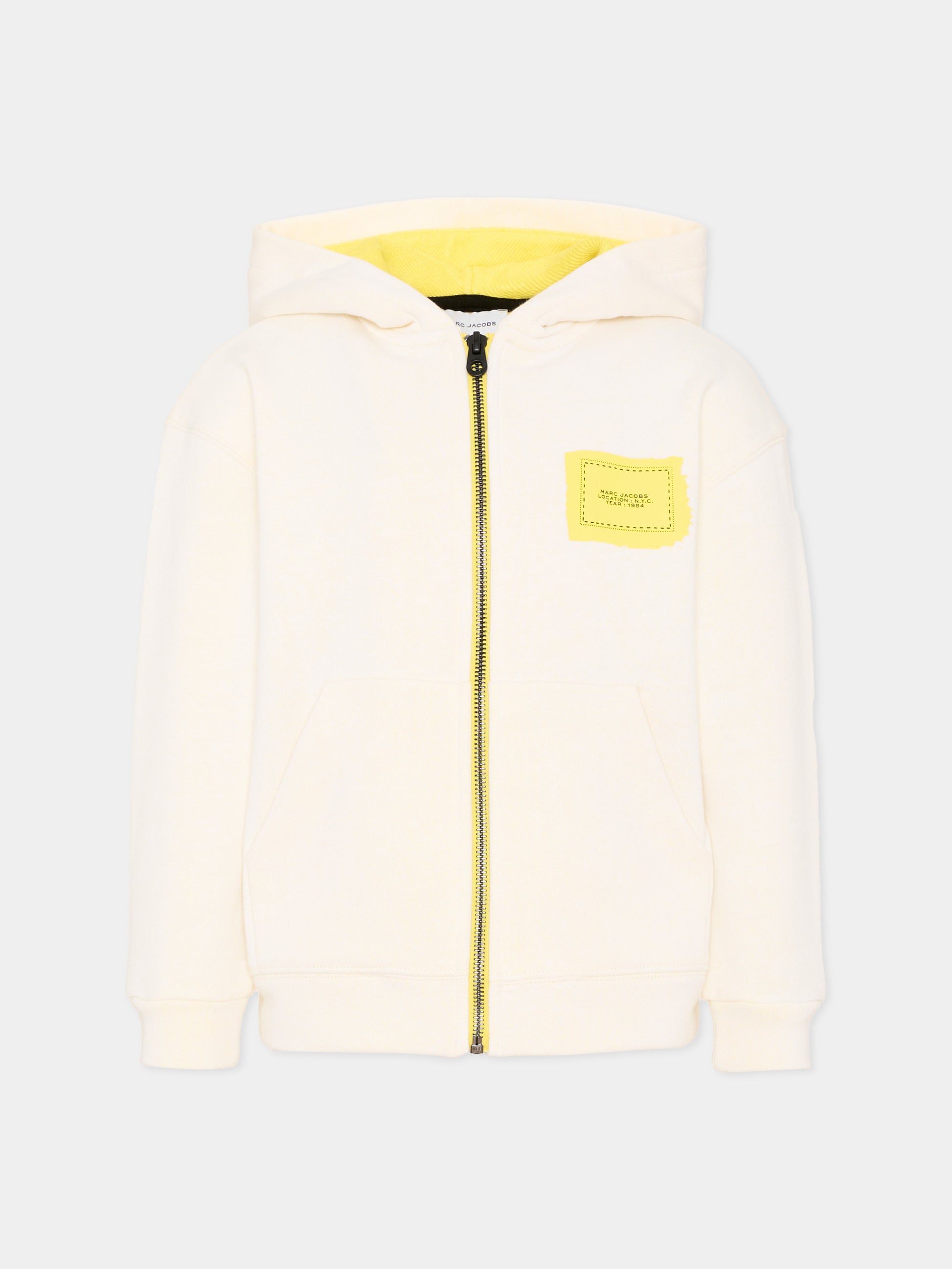 Felpa gialla per bambini con logo,Marc Jacobs,W60776 N05