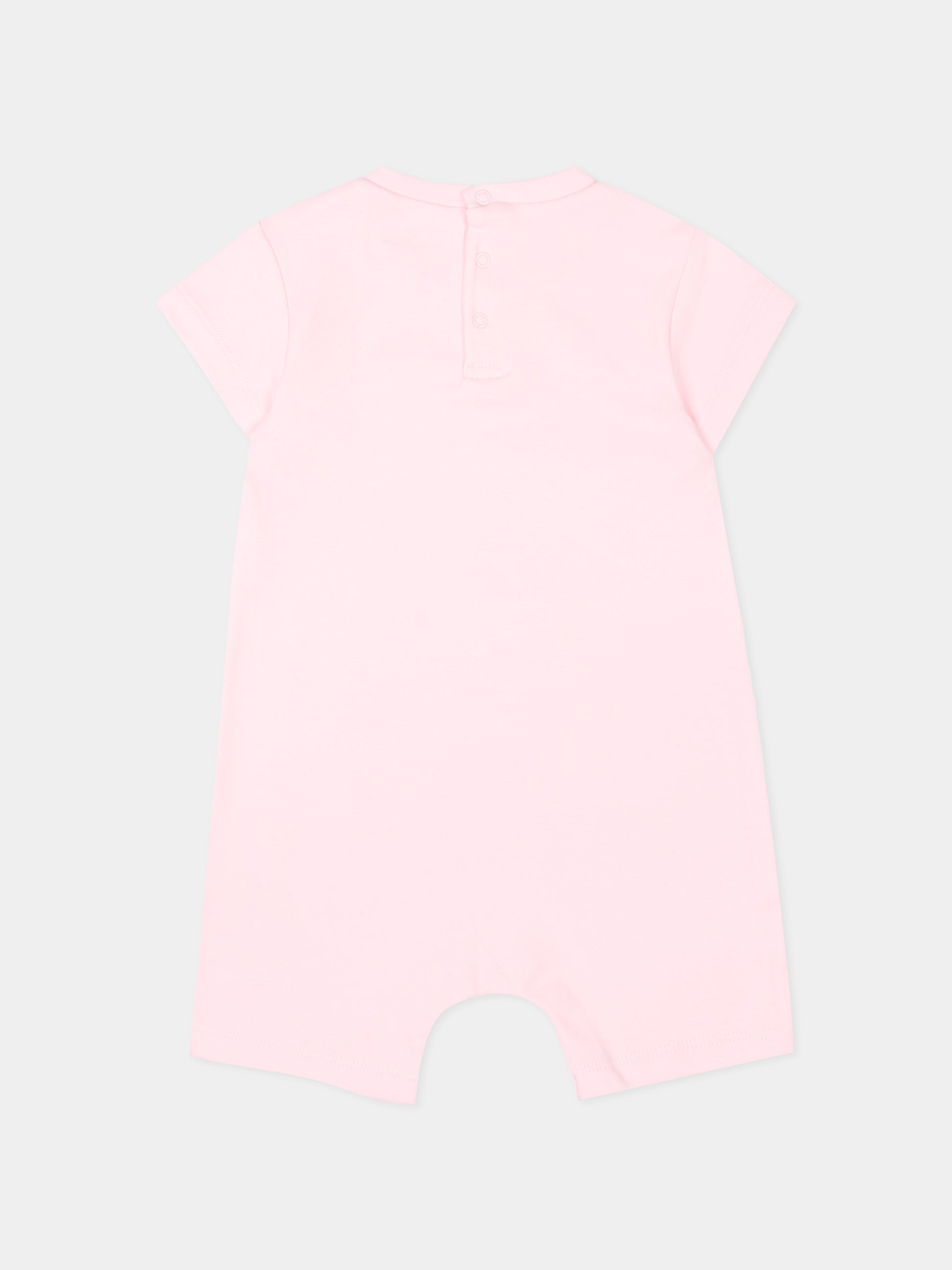 Pagliaccetto rosa per neonata con stampa borsa,Marc Jacobs,W60807 475