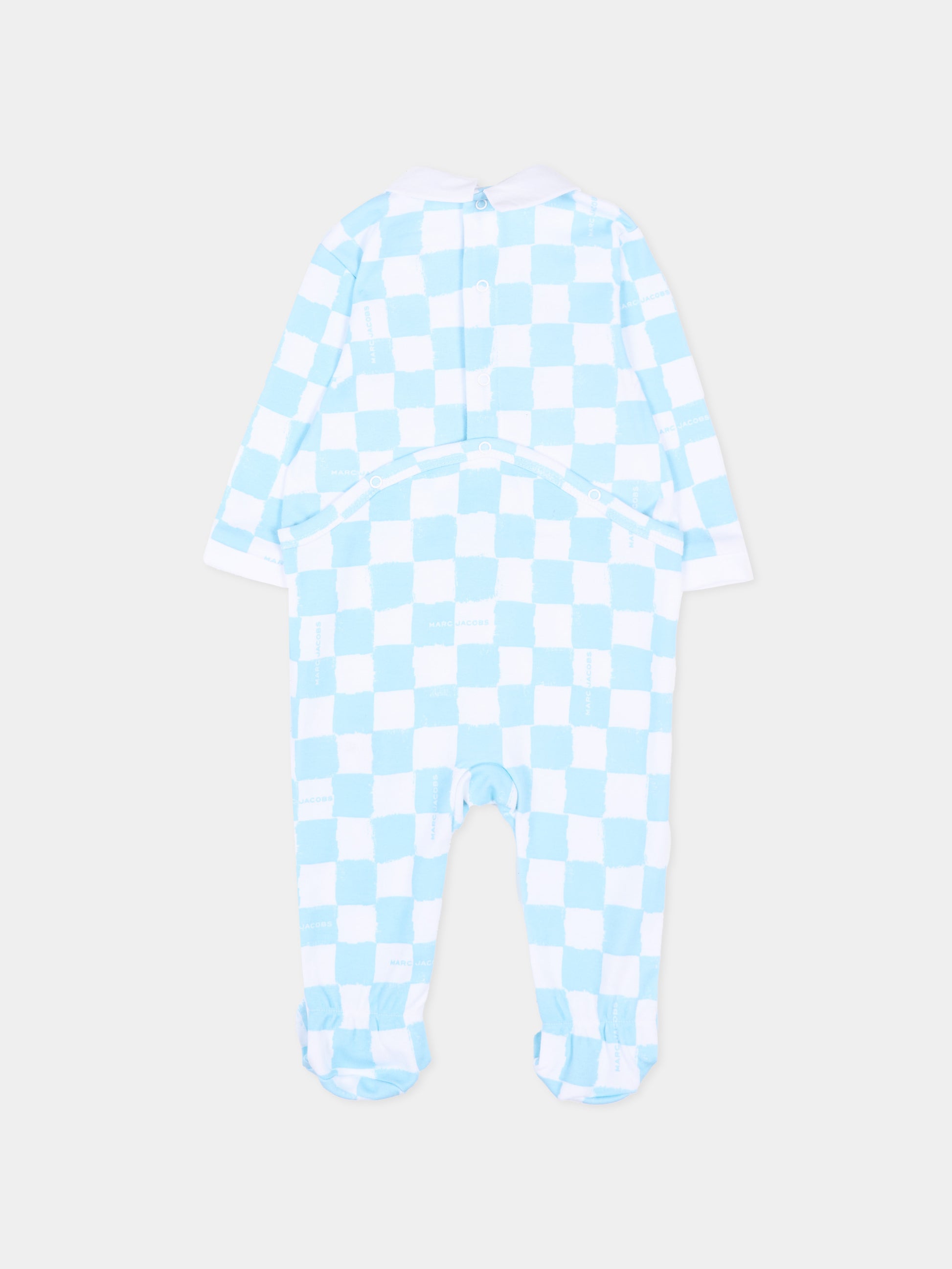 Set tutina celeste per neonato con logo,Marc Jacobs,W60814 77B