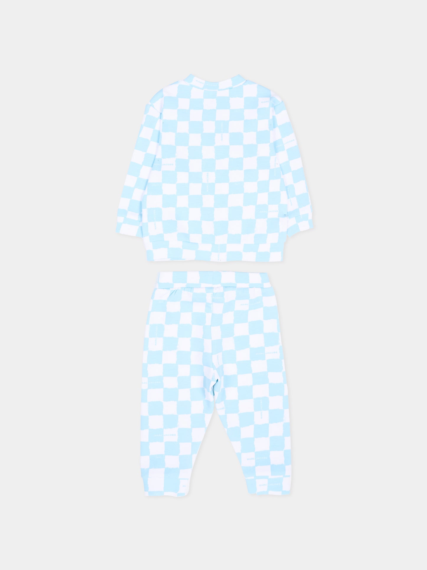 Completo sportivo celeste per neonato con logo,Marc Jacobs,W60819 77B