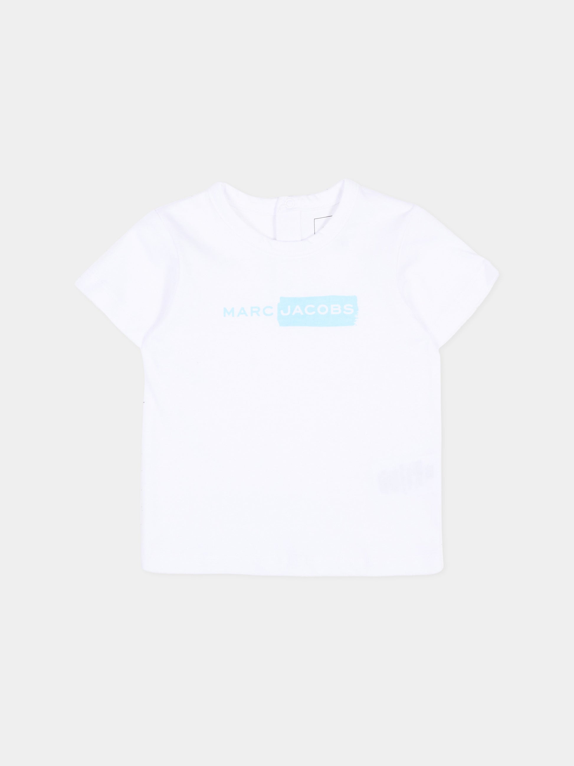 Completo sportivo celeste per neonato con logo,Marc Jacobs,W60819 77B