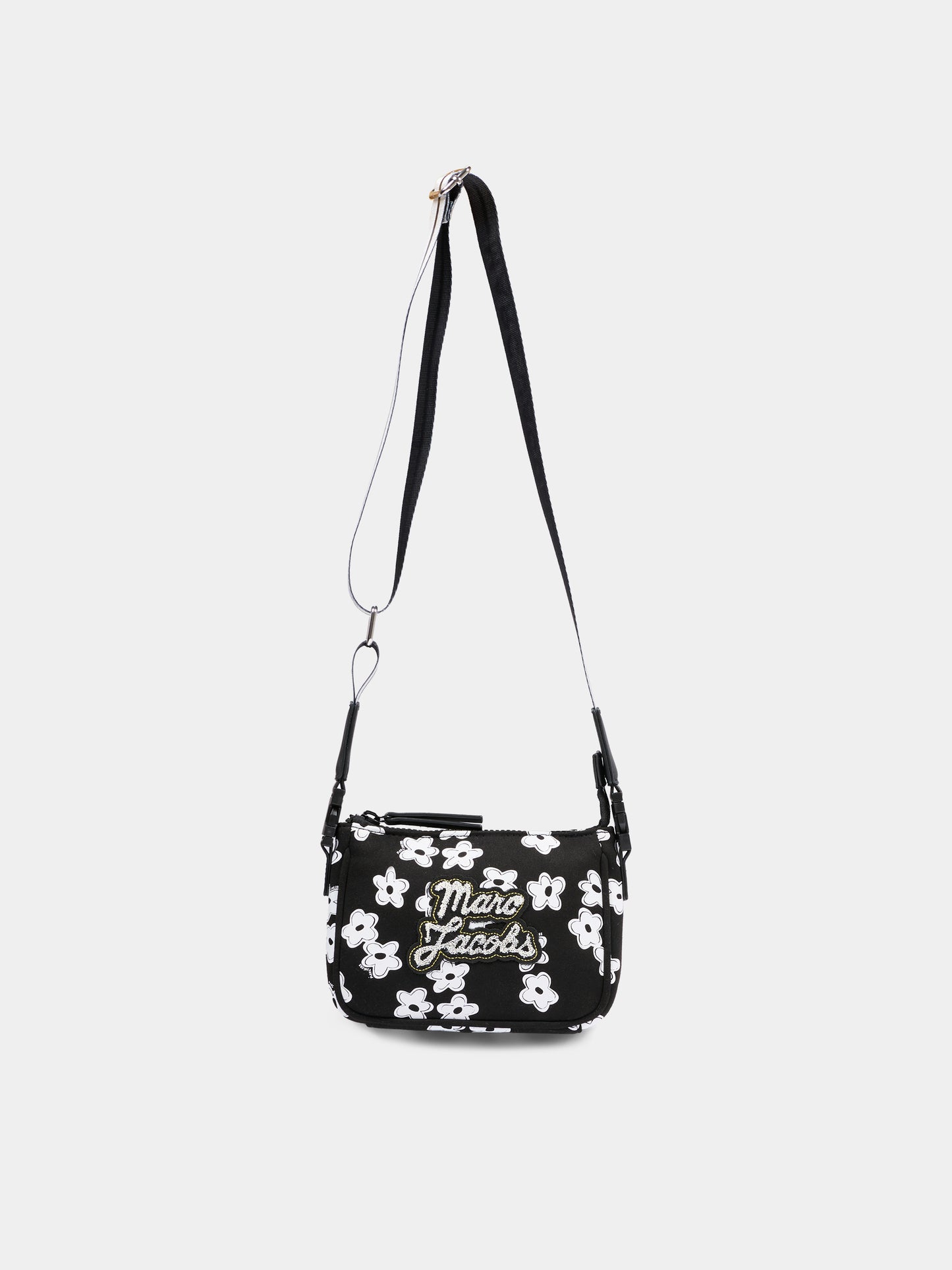 Borsa nera per bambina con margherite,Marc Jacobs,W60835 09B
