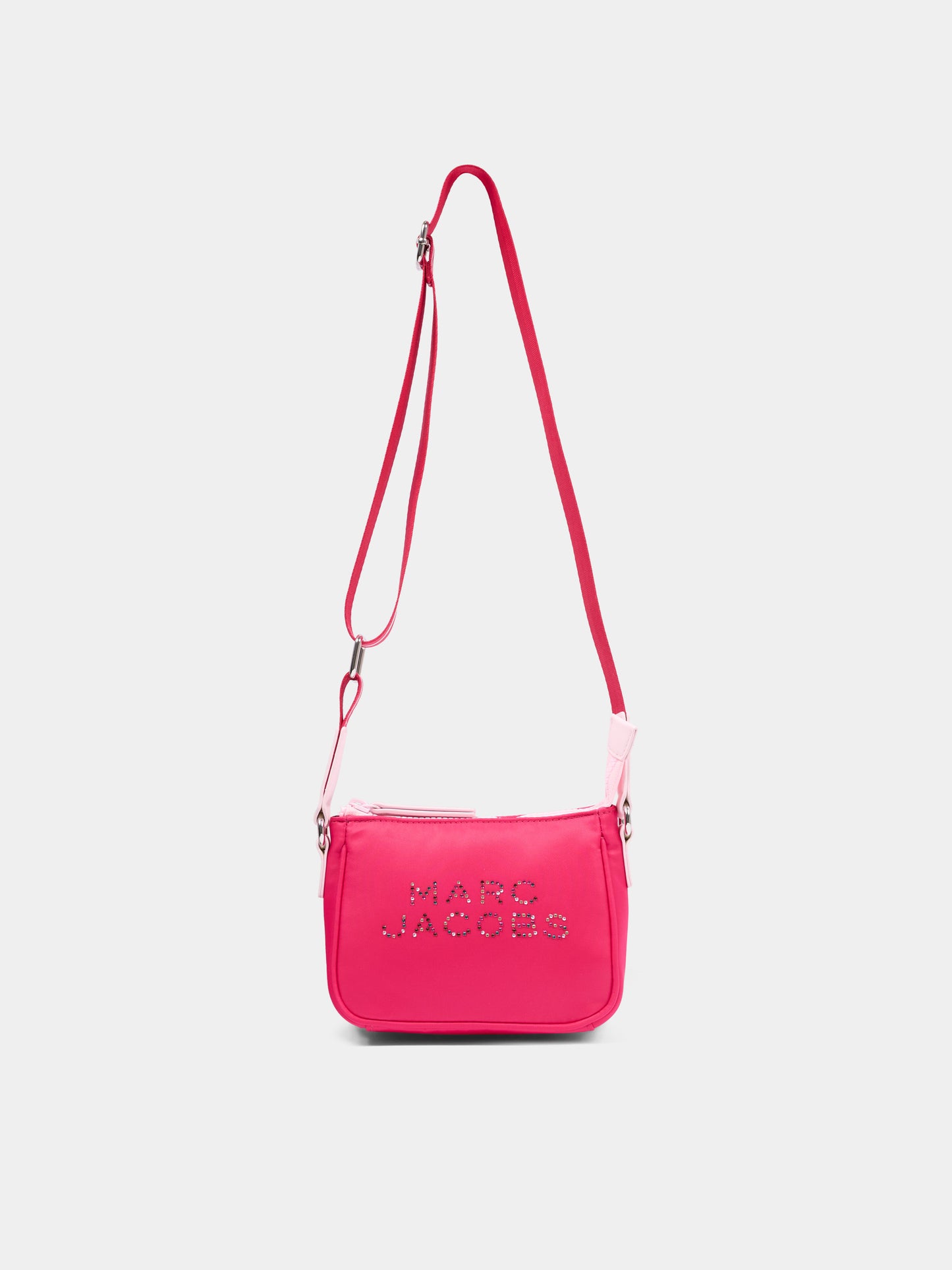 Borsa fucsia per bambina con logo di strass,Marc Jacobs,W60837 437