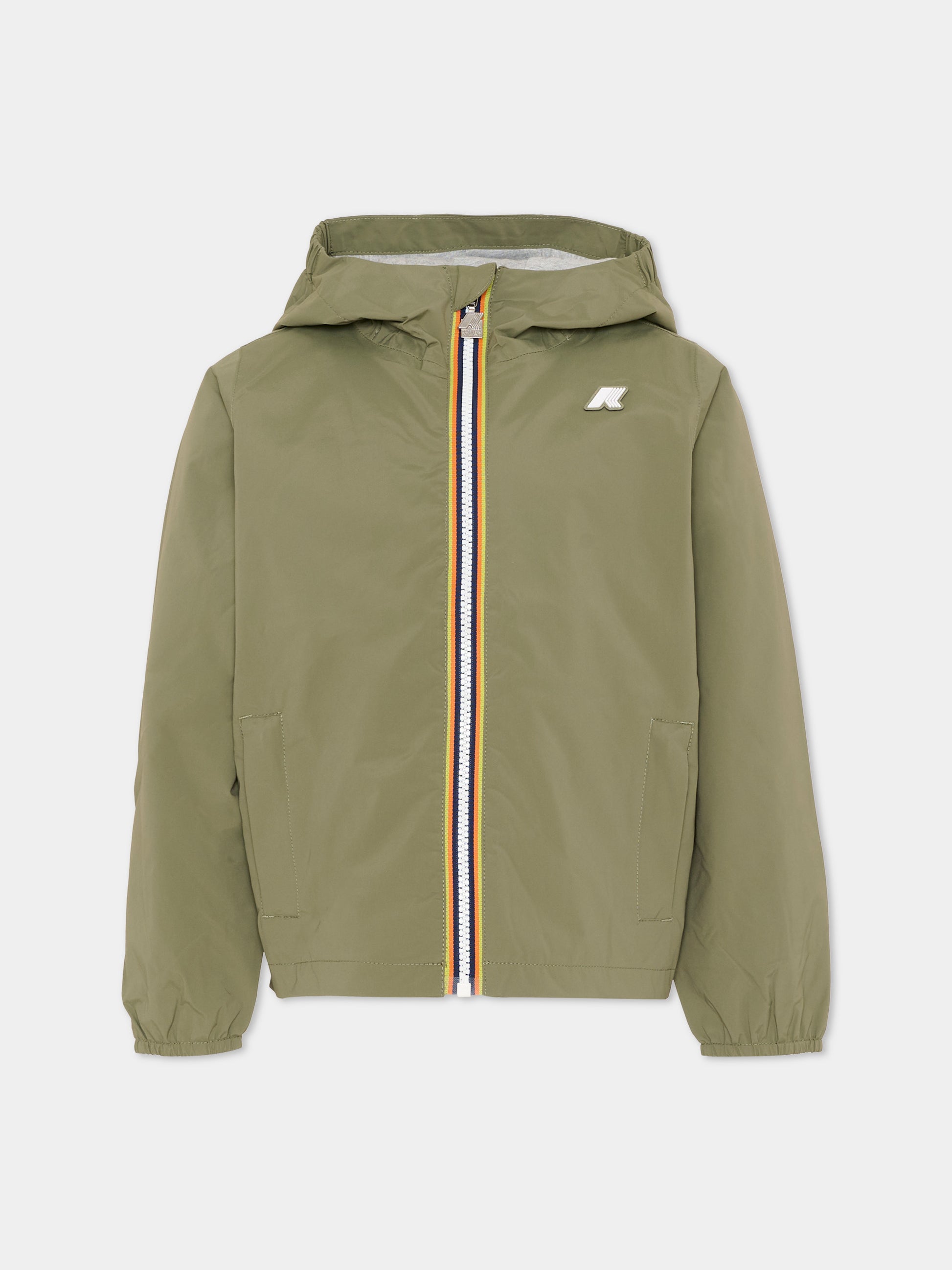 Giacche a vento verde per bambino,K-way,K41335W V15