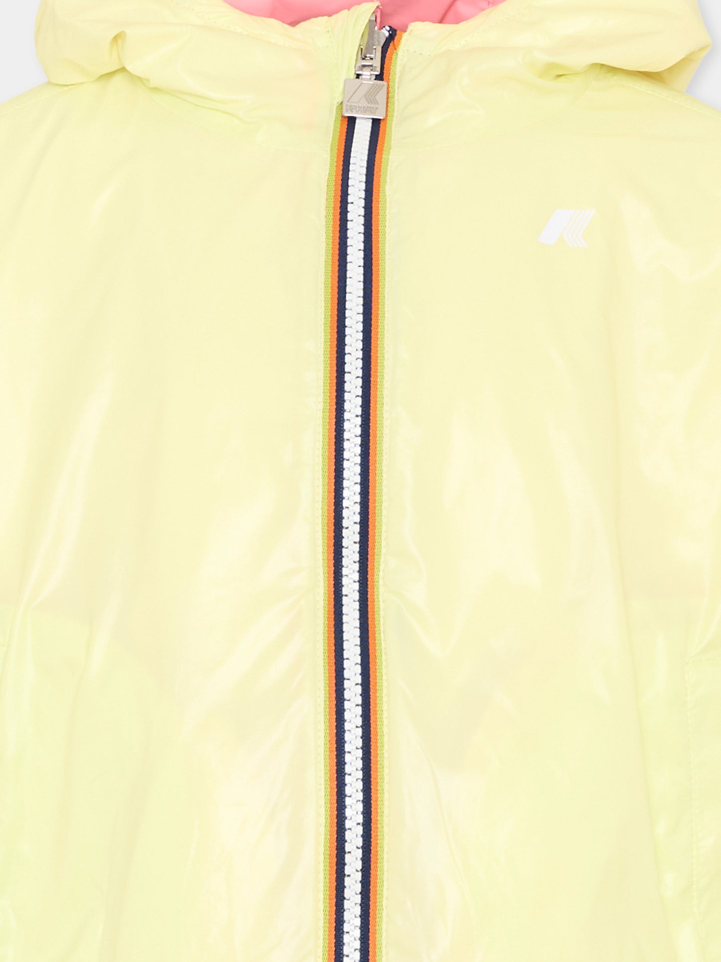 Giacca a vento rosa Laurette Plus. 2 Reversible per bambina con logo,K-way,K41337W C0W