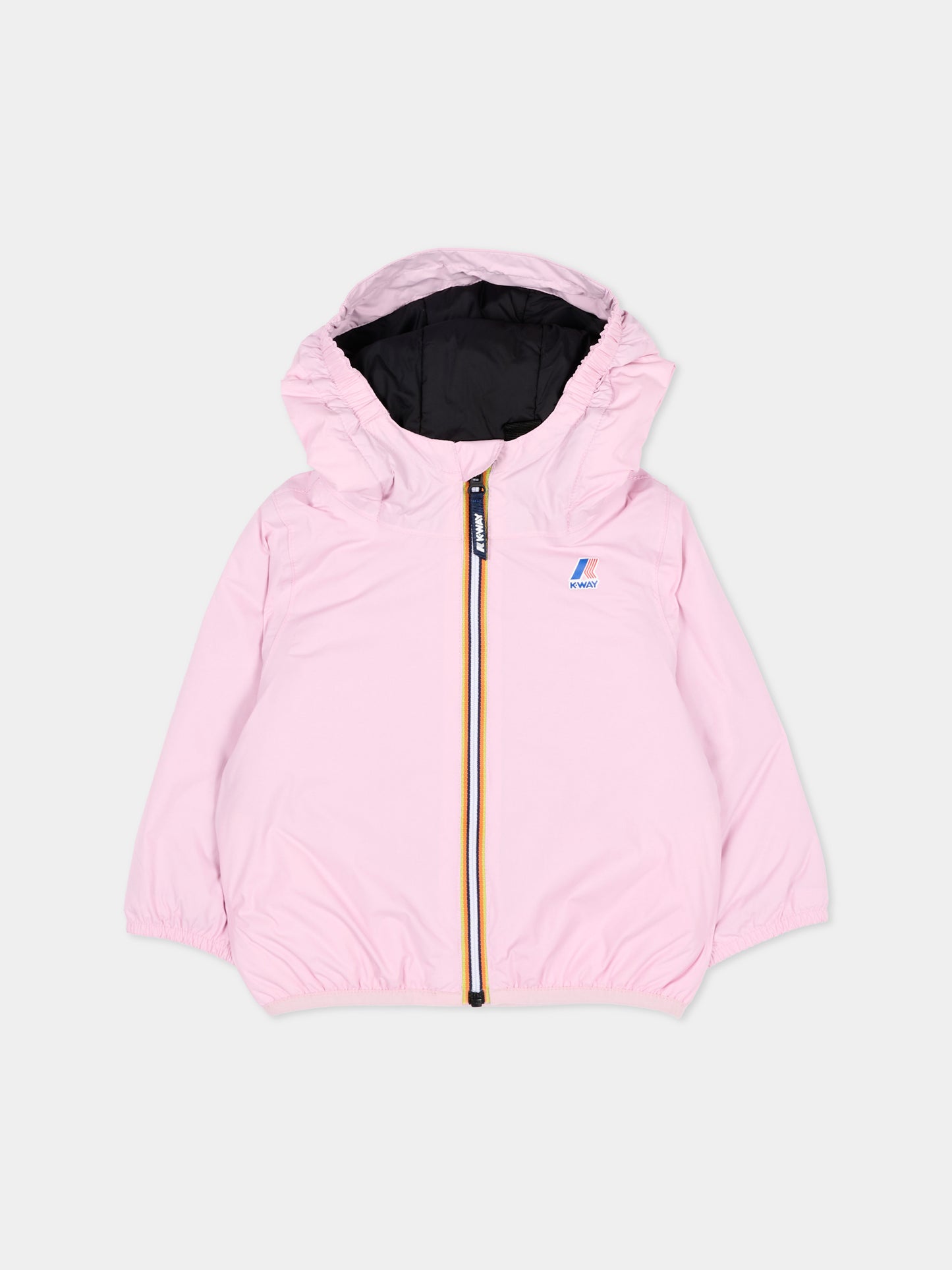 Giacca a vento rosa Le Vrai 4.0 Claudine Warm per neonata,K-way,K5141RW V18