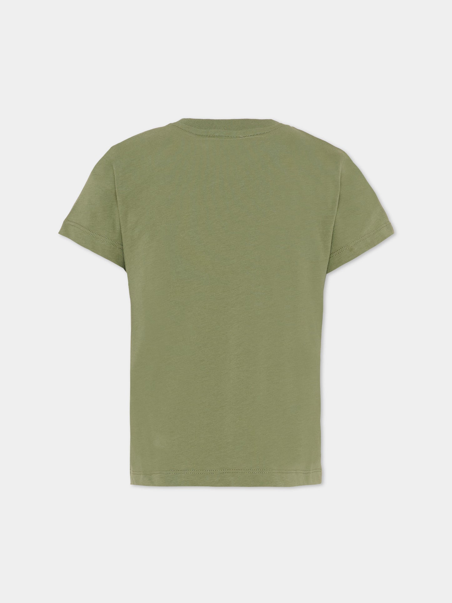 T-shirt verde per bambino con Teddy Bear,Moschino Kids,HUM05O LAA03 30037