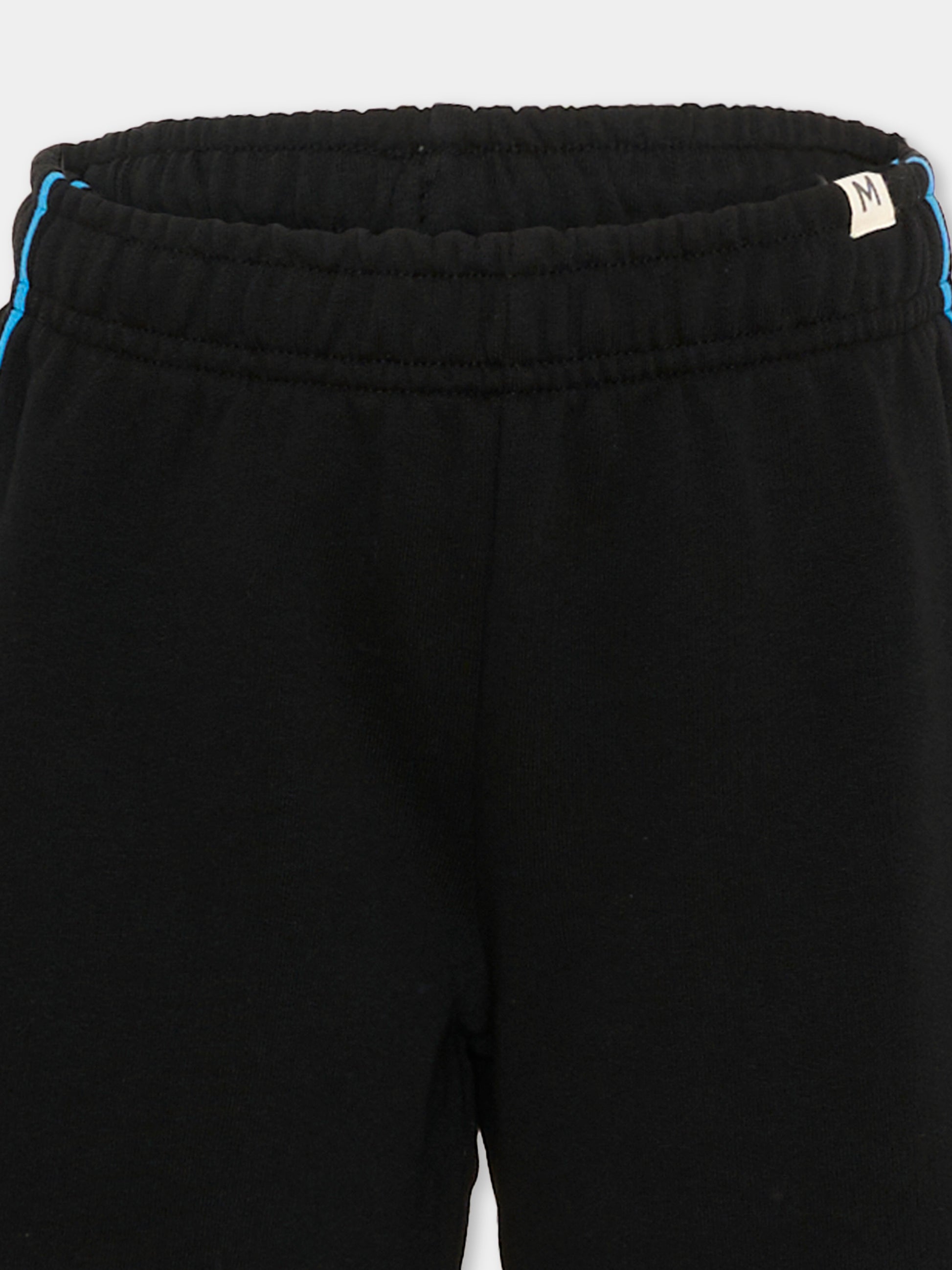 Shorts sportivi neri per bambini,Mini Rodini,1100033899