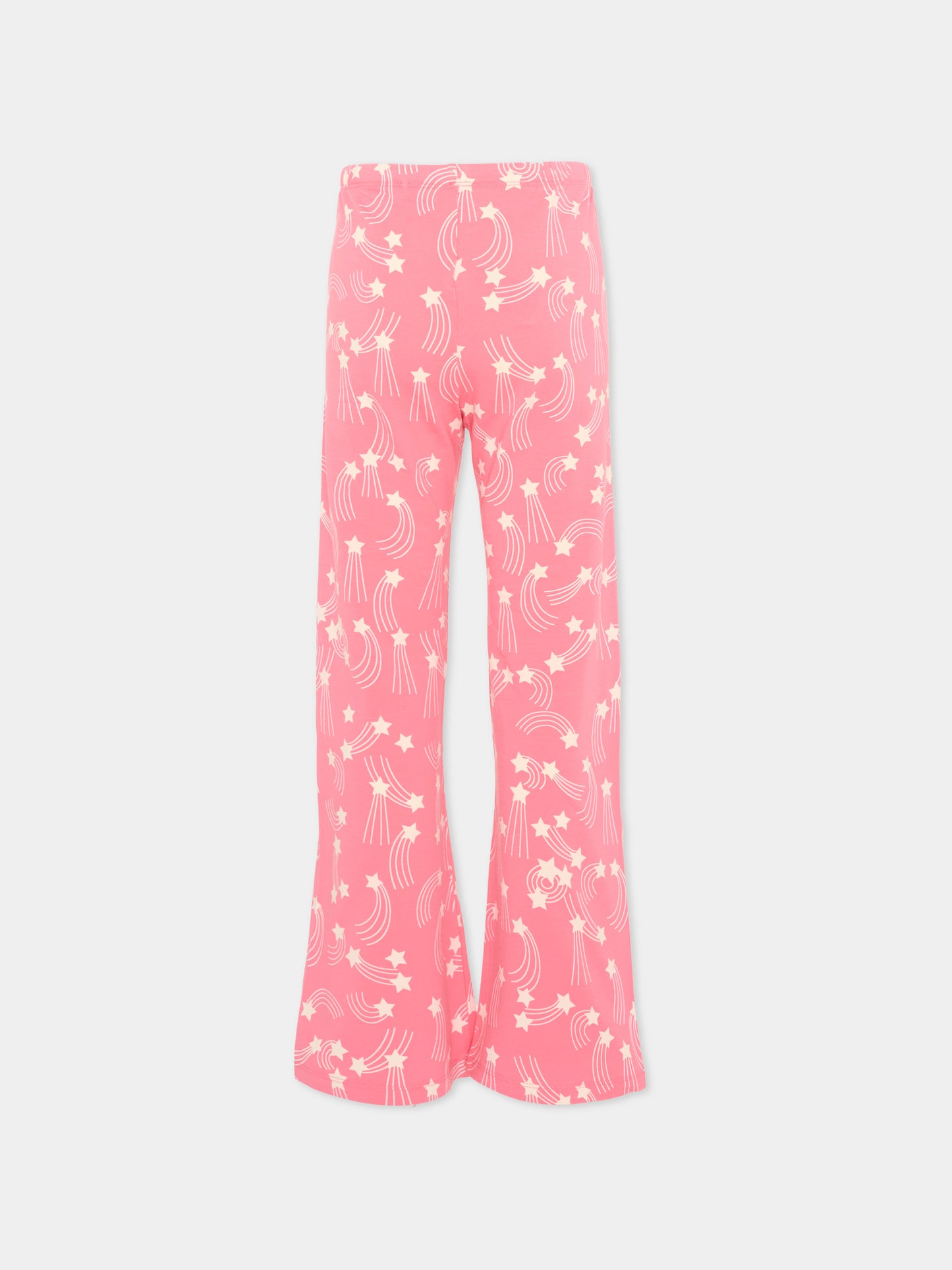 Pantaloni sportivi rosa per bambina con stelle,Mini Rodini,2623013528