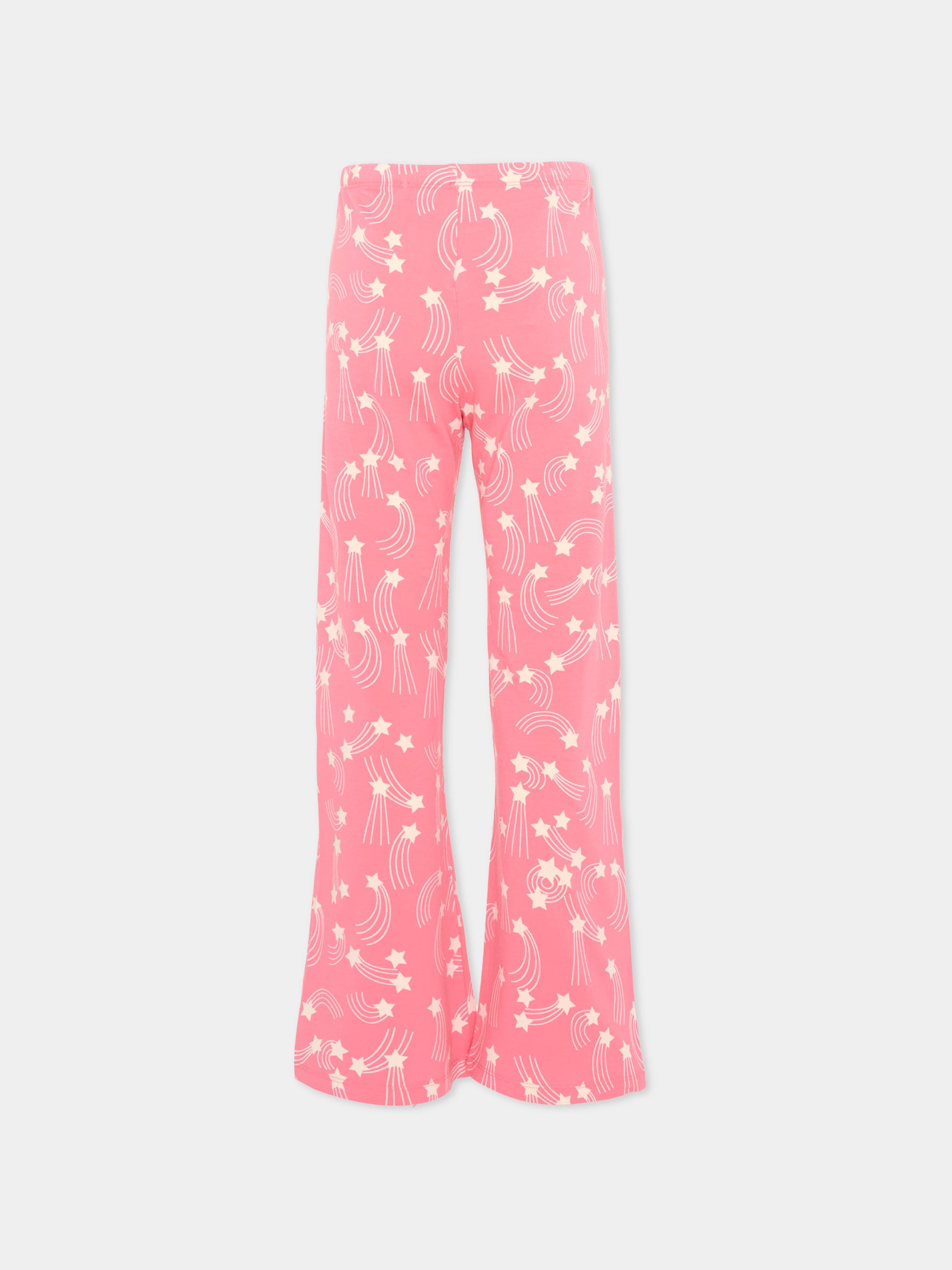 Pantaloni sportivi rosa per bambina con stelle,Mini Rodini,2623013528