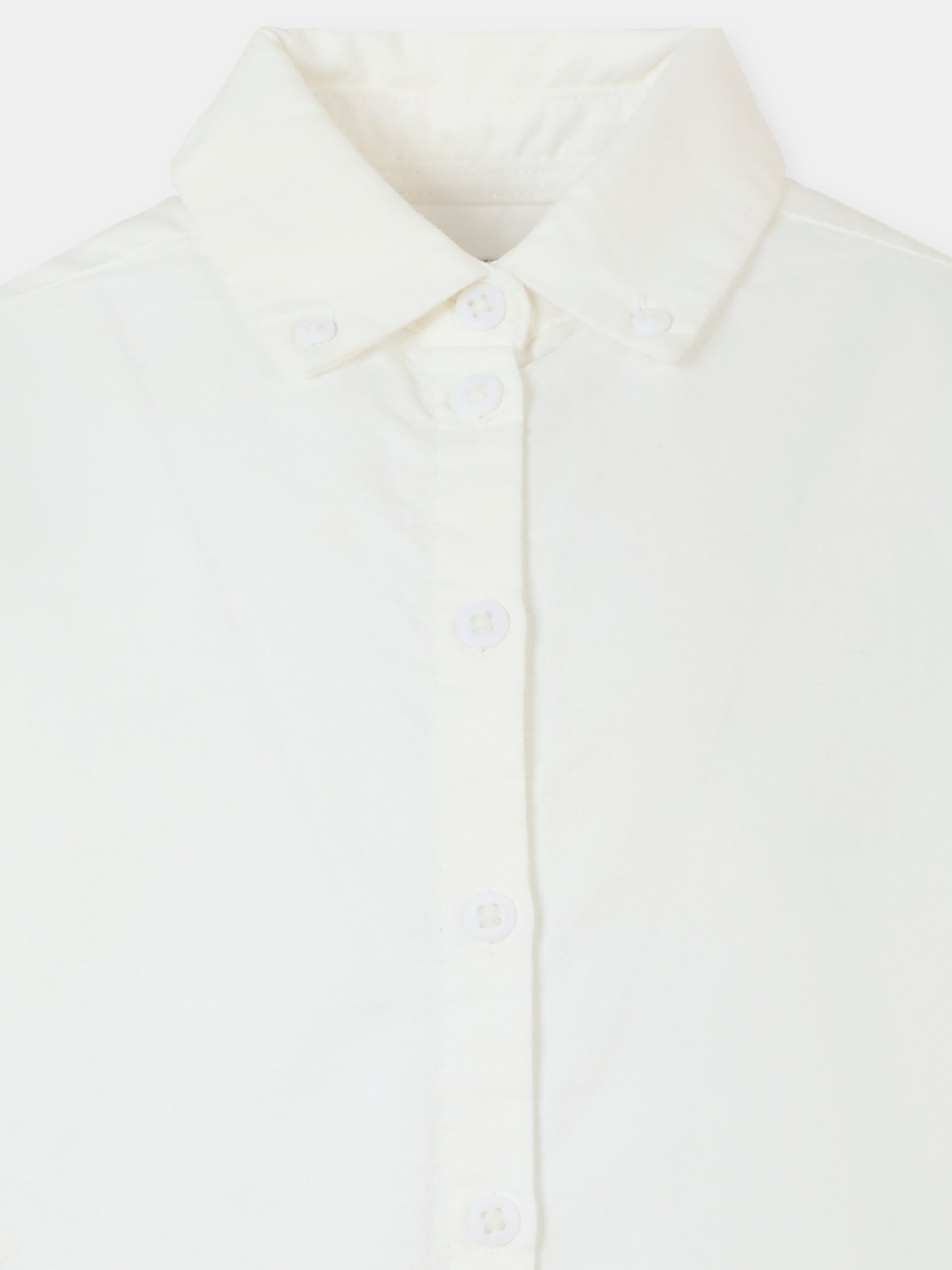 Camicia bianca per bambino con logo,Calvin Klein Kids,IG0IG02791 YAF