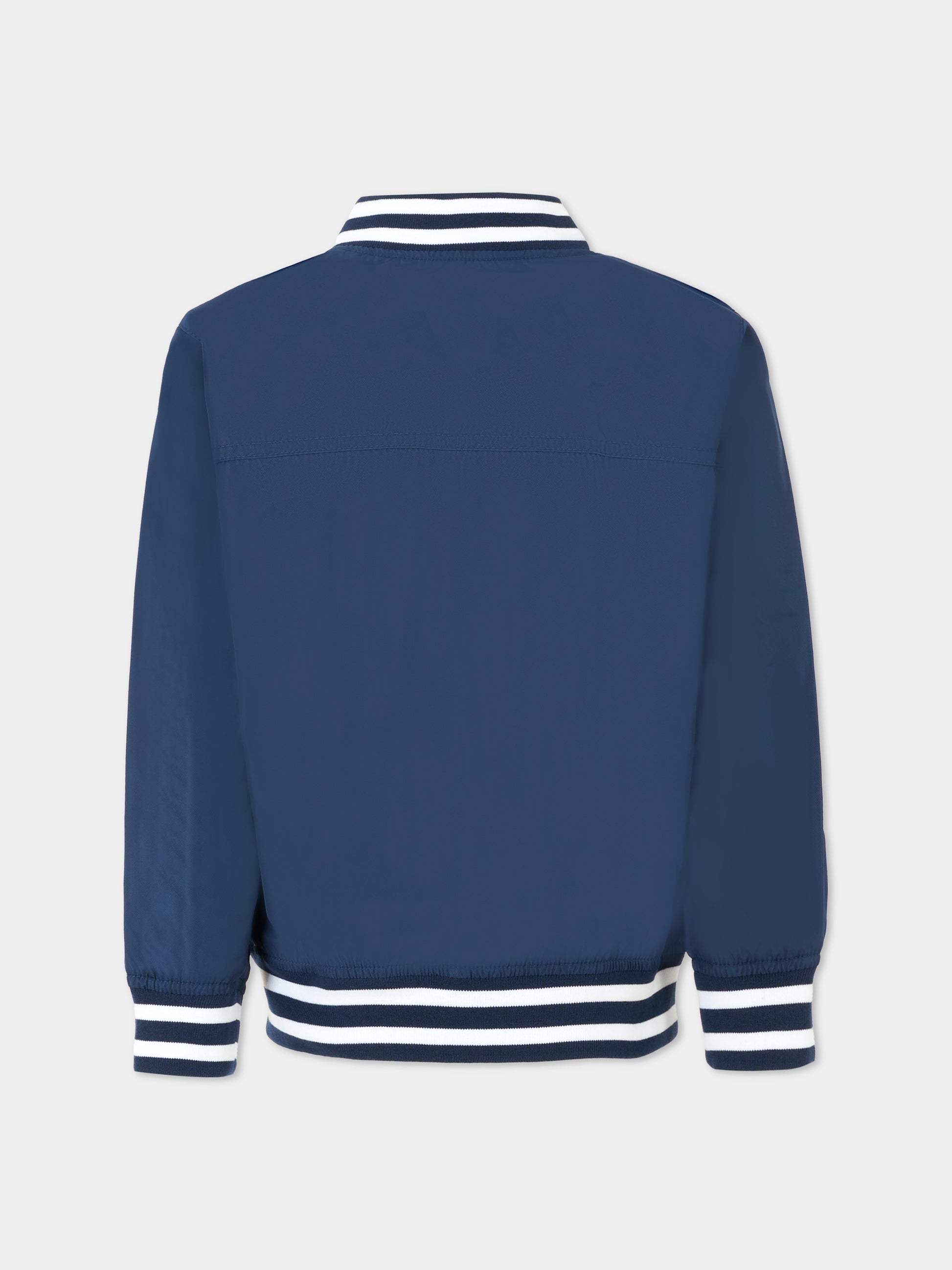 Bomber blu per bambino con logo,Levi's Kids,9EM726 C8D