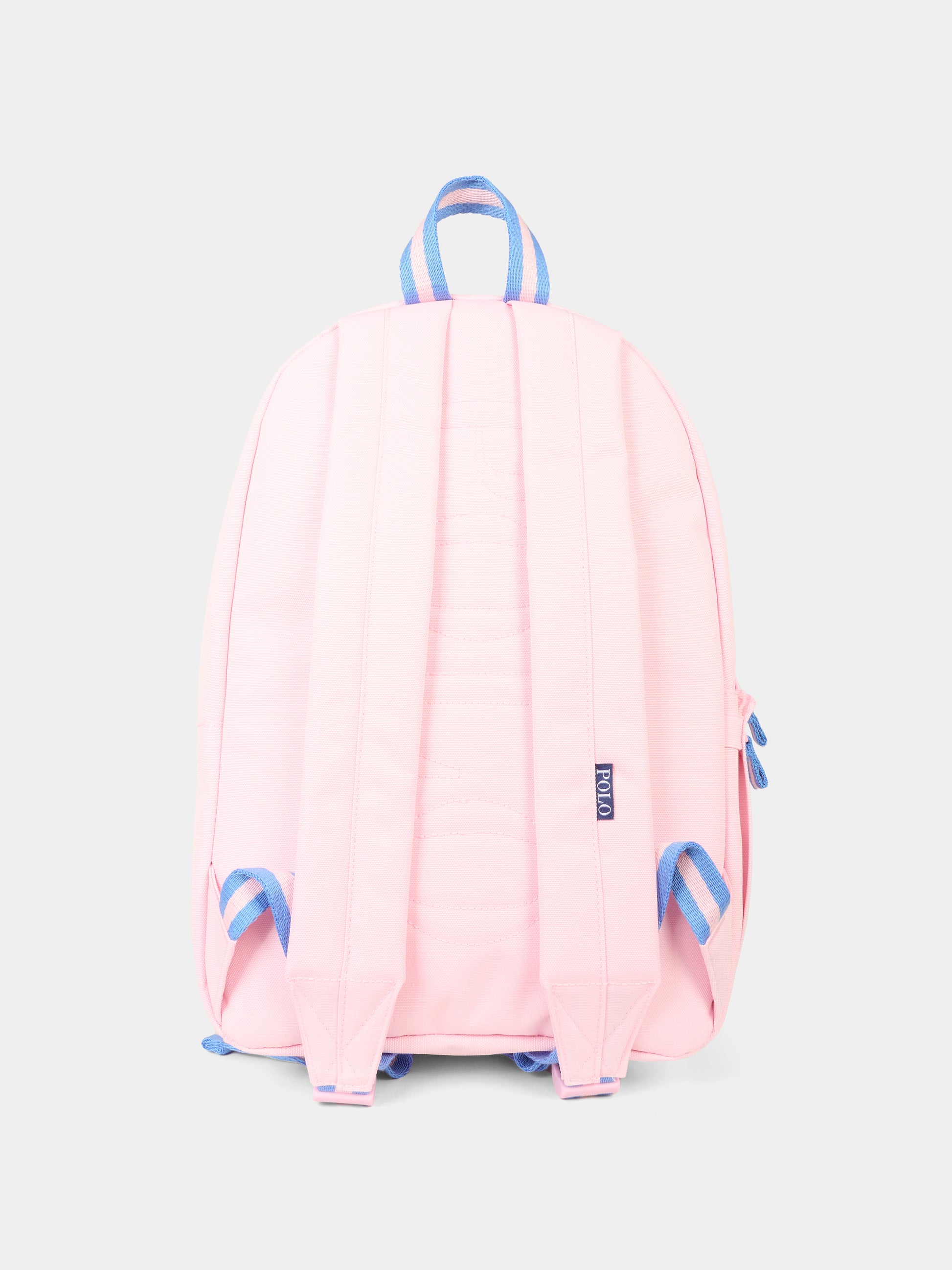 Zaino rosa per bambina con cavallino,Ralph Lauren Kids,9AR077 ADG