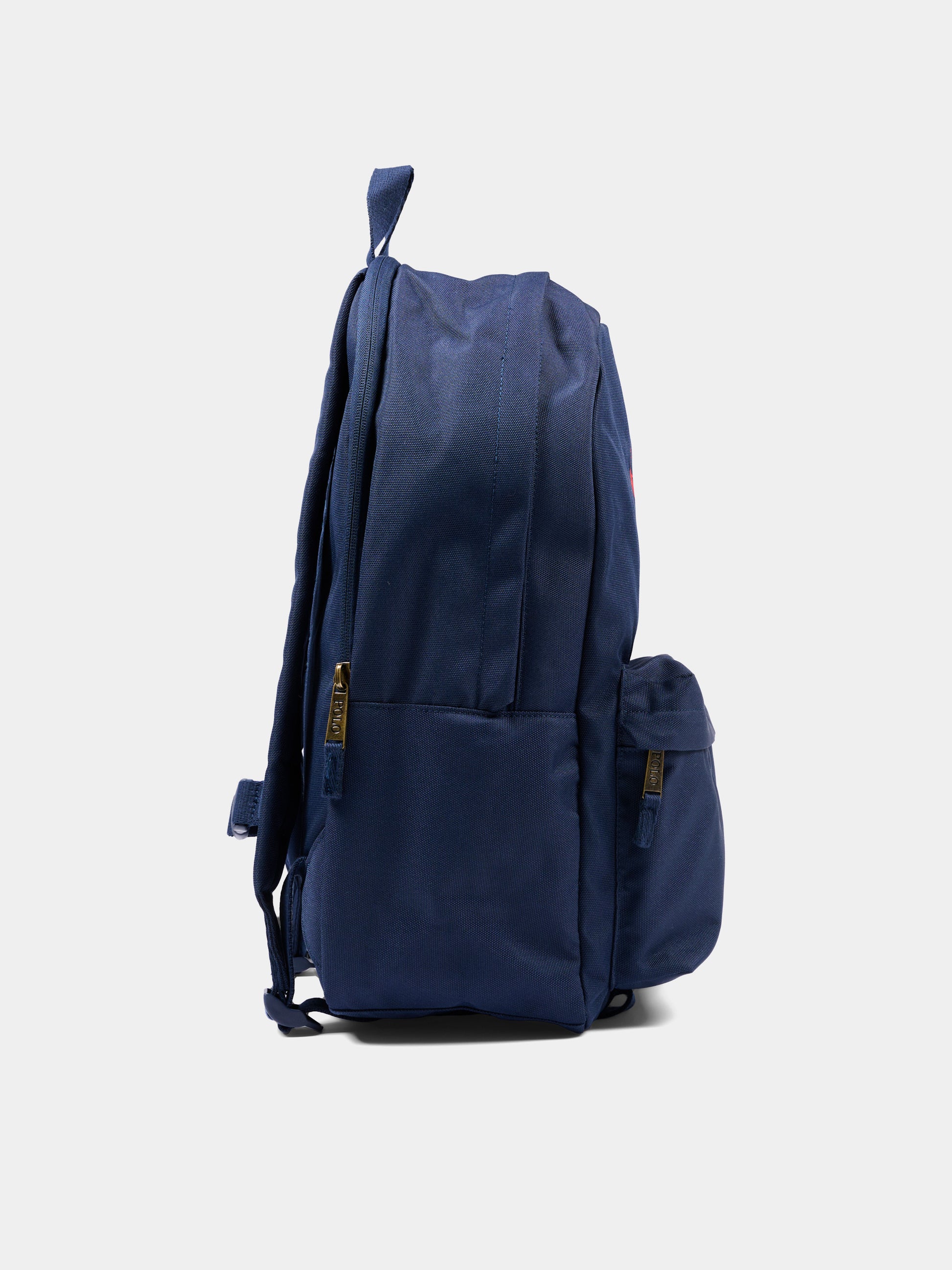 Zaino blu per bambini con logo,Ralph Lauren Kids,9AR151 BCV