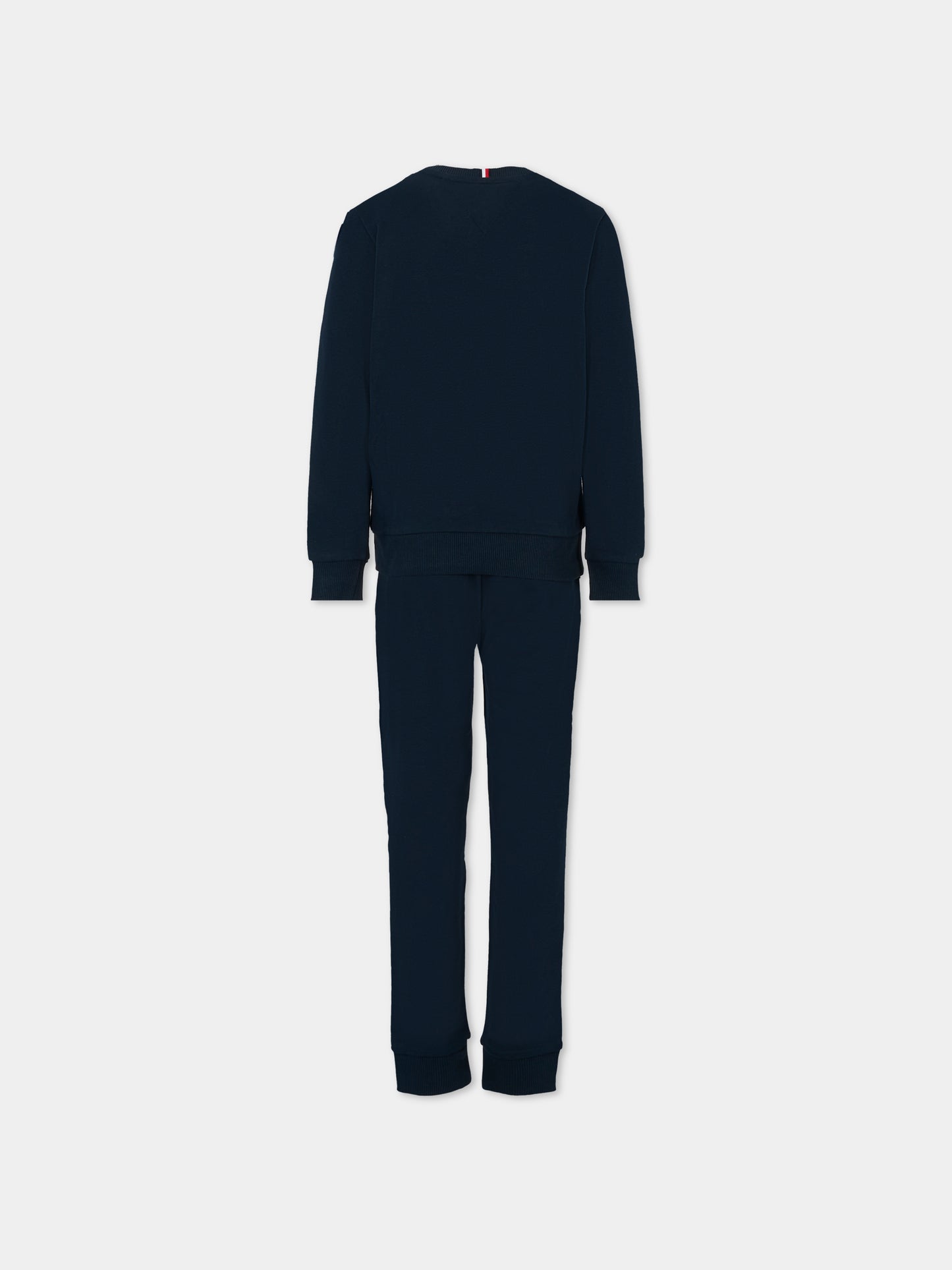 Completo blu per bambino con logo ricamato,Tommy Hilfiger Junior,KB0KB09312 C1G