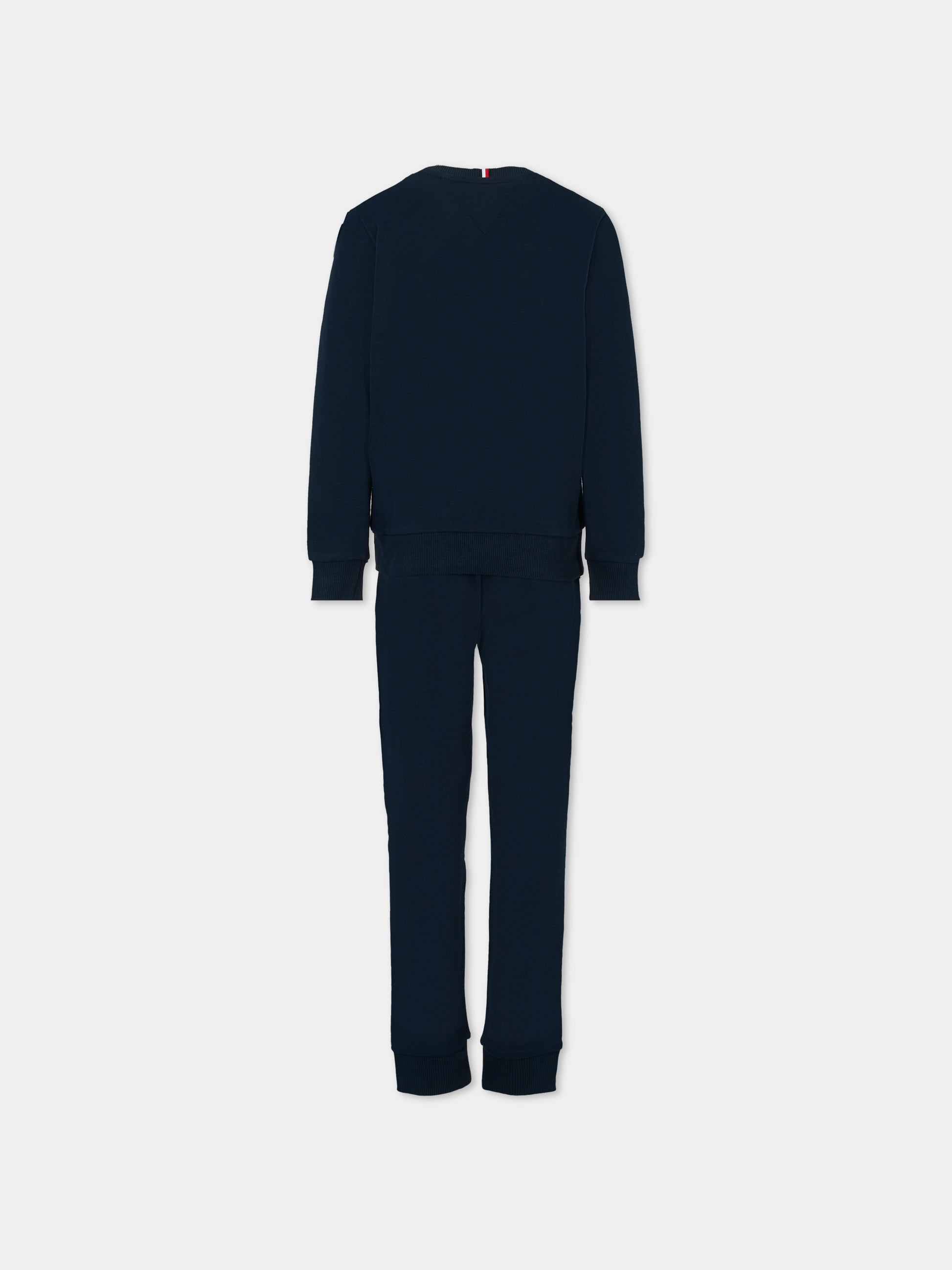 Completo blu per bambino con logo ricamato,Tommy Hilfiger Junior,KB0KB09312 C1G
