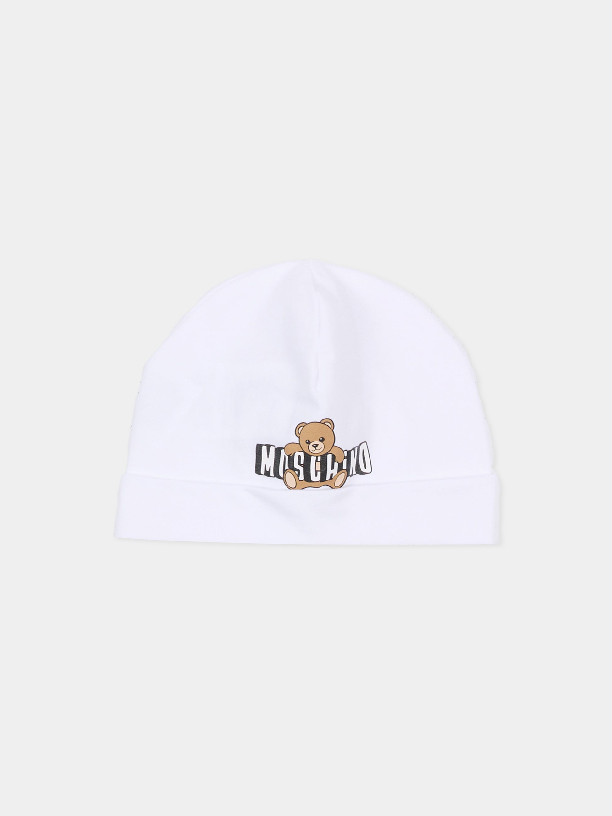 Set tutine bianco per neonati con Teddy Bear,Moschino Kids,MOY03I LCA19 10101