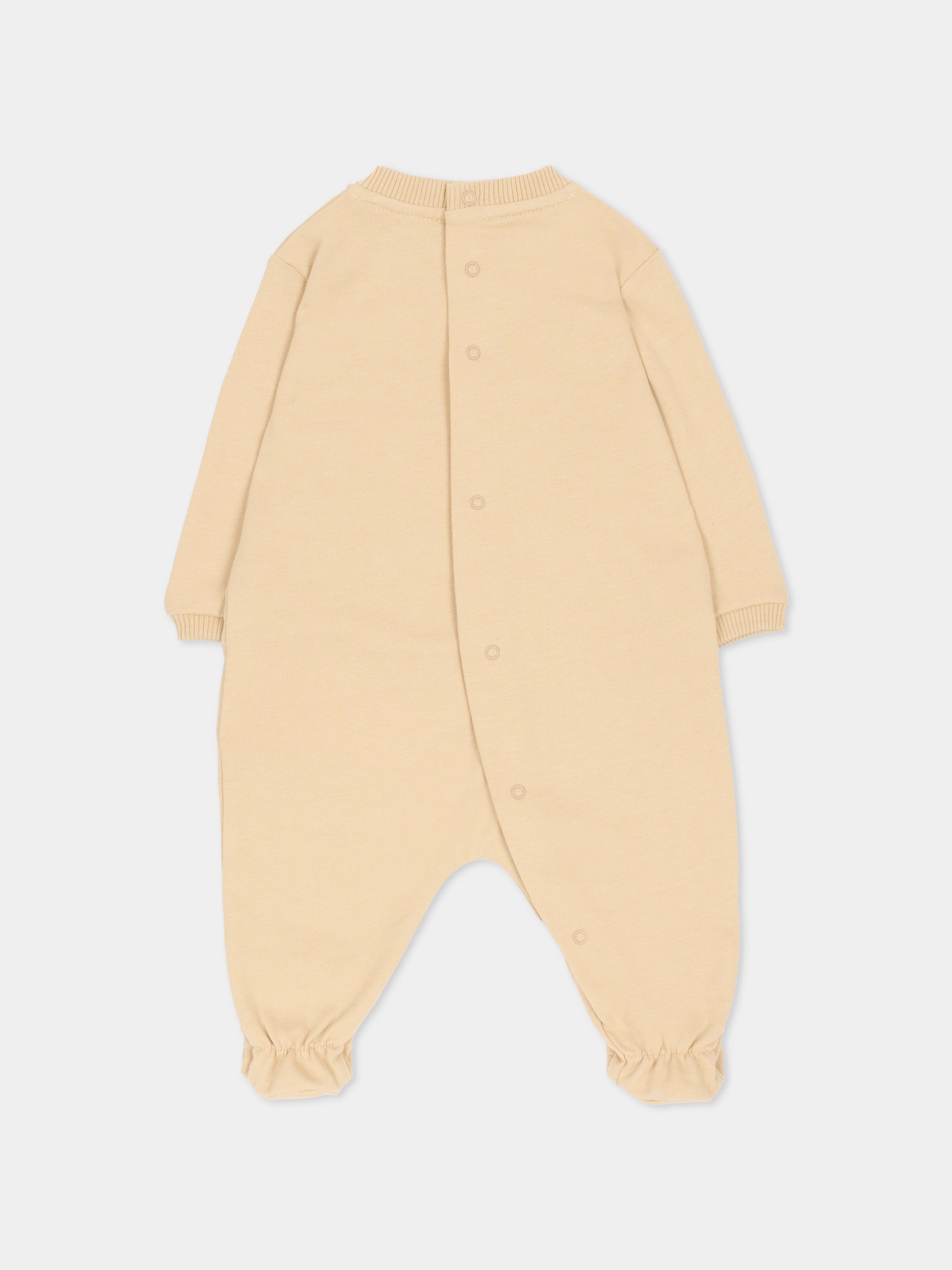 Set tutine beige per neonati con Teddy Bear,Moschino Kids,MOY03I LCA19 20829