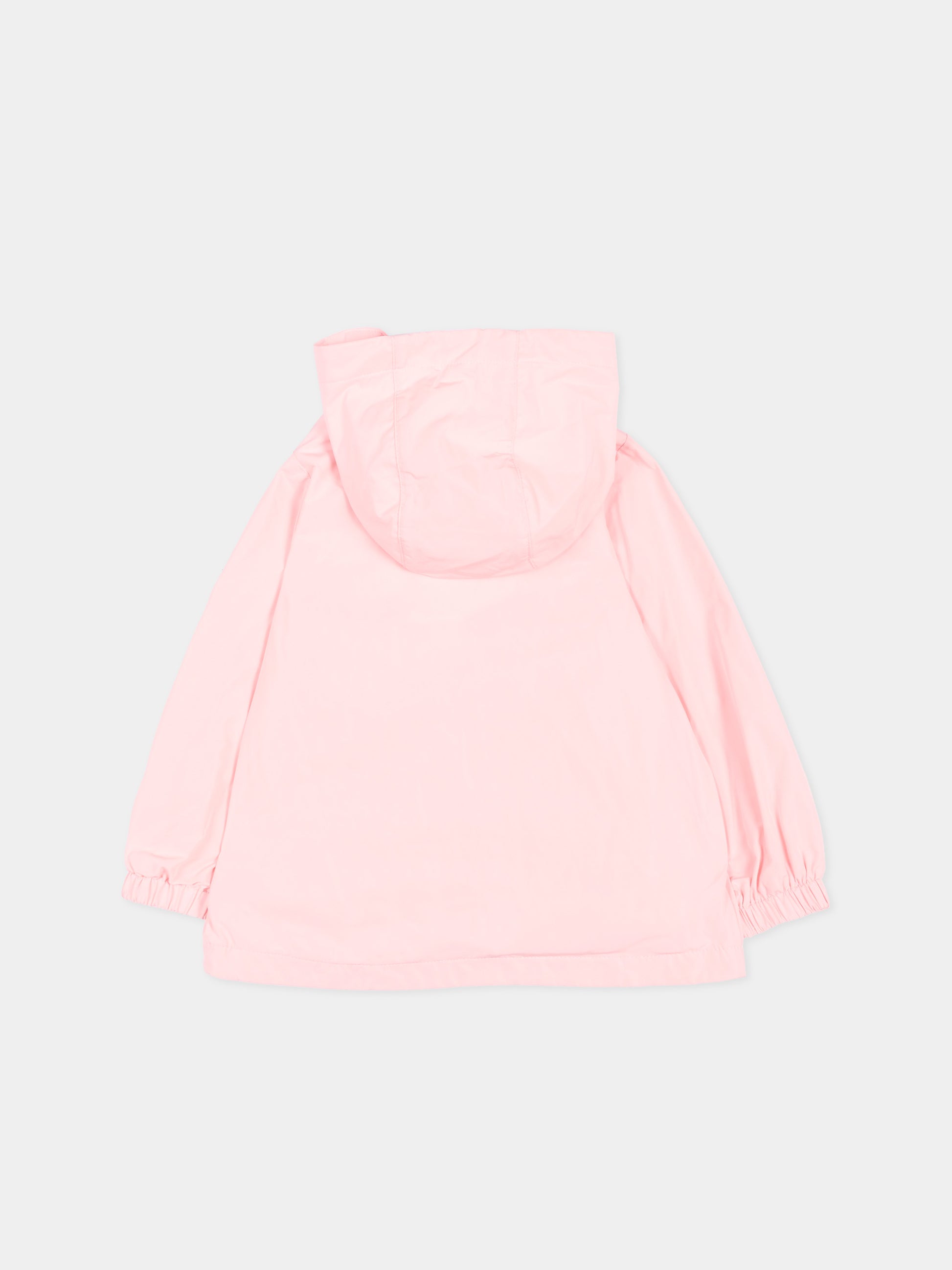 Impermeabile rosa per neonata con logo,Moschino Kids,MUS033 L3A39 50209