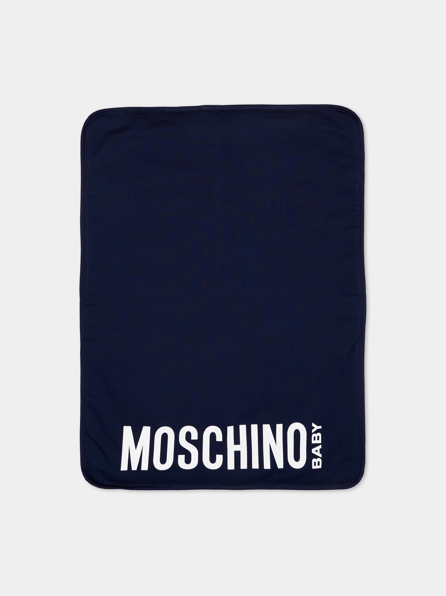 Borsa mamma blu per neonati con Teddy Bear,Moschino Kids,MUX05W L3A89 40016
