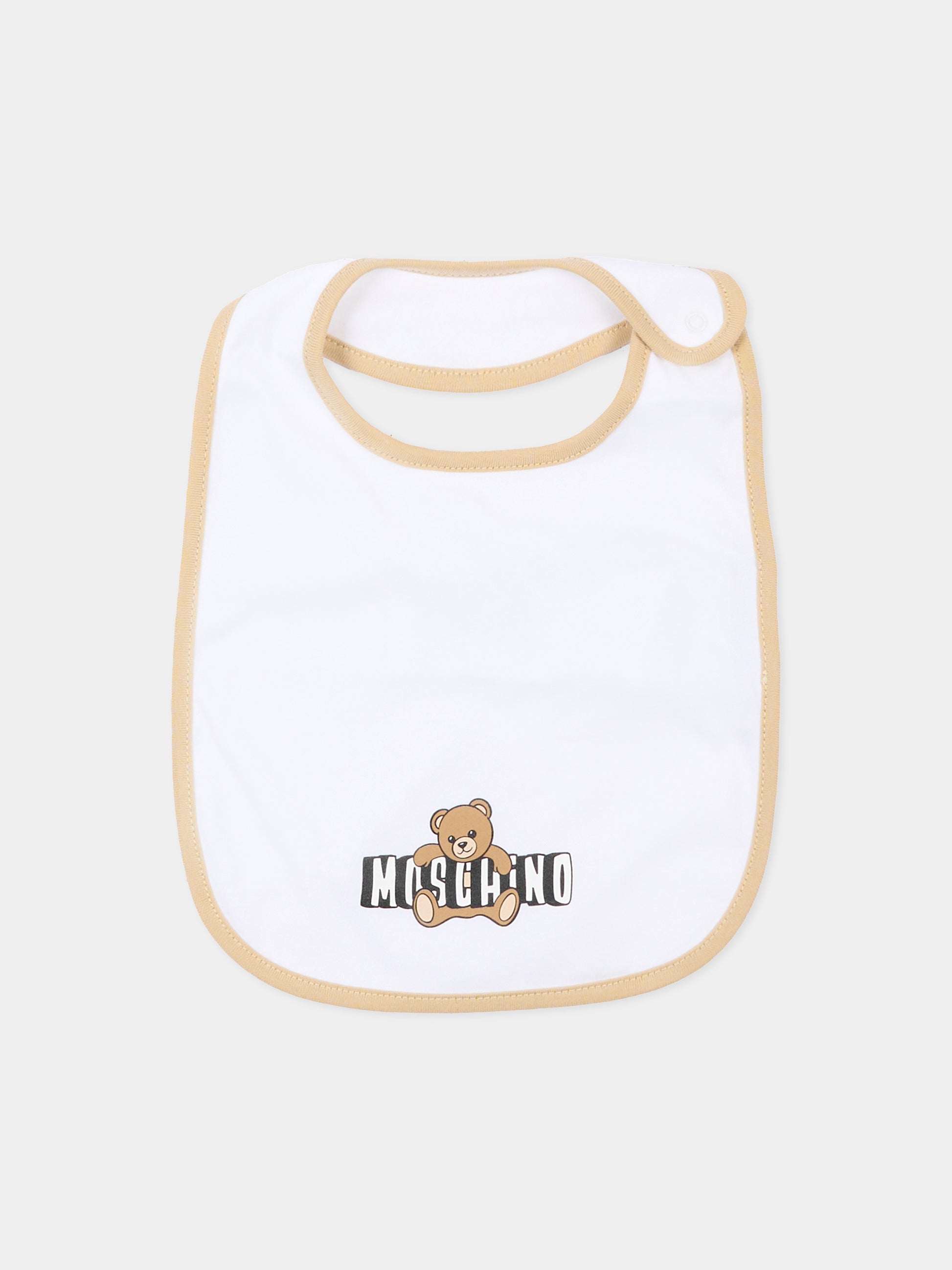 Set accessori beige con teddy bear per neonati,Moschino Kids,MUY095 LCA19 20829